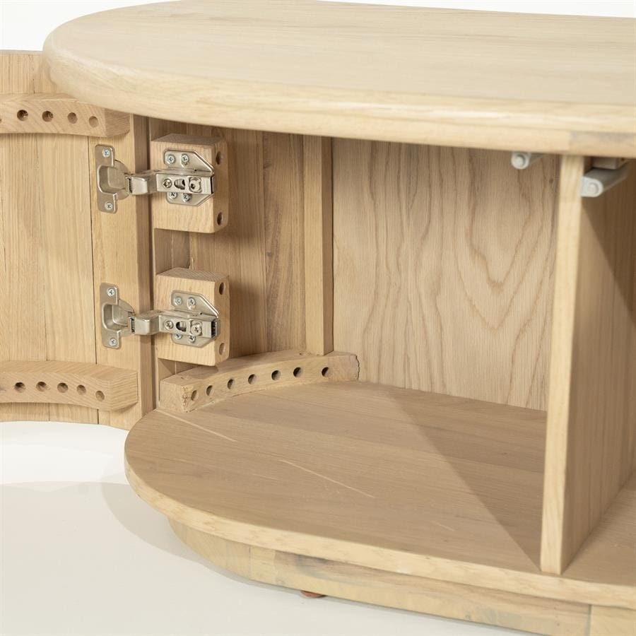 TV Meubel Josh 180 cm - Naturel Eleonora Tv-meubel|Tv-dressoir 96372