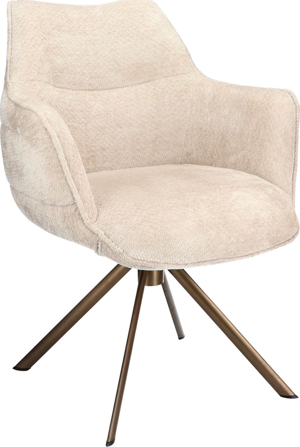 INHOUSE Eetkamerstoel Miosa beige Beige Eetkamerstoel