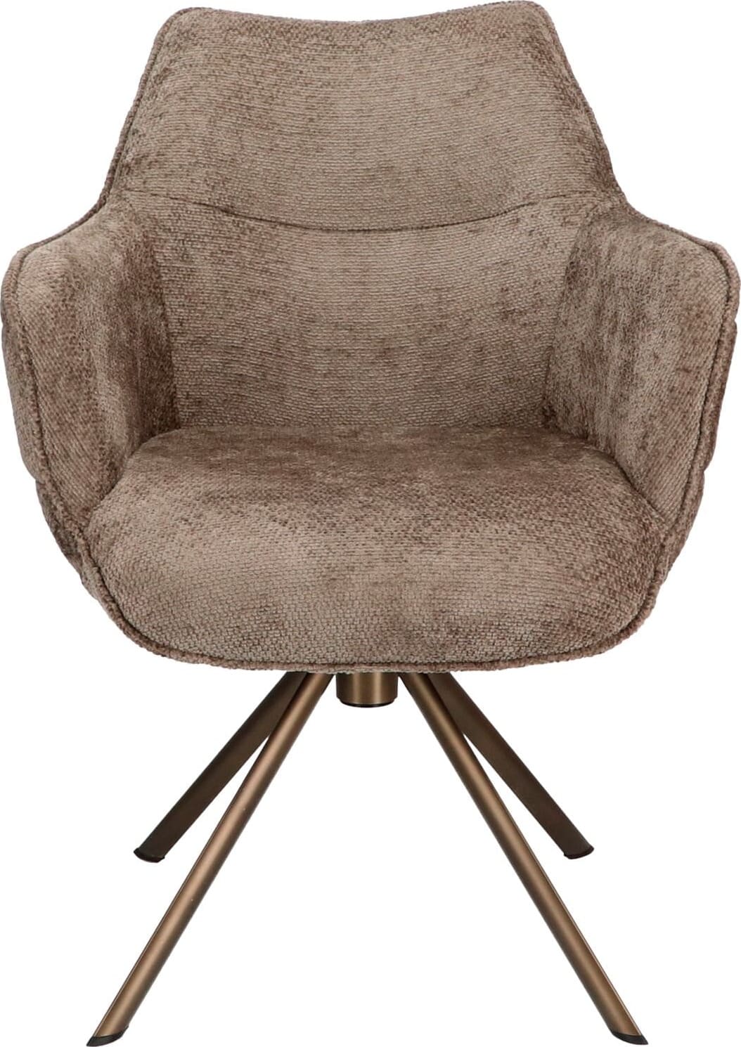 INHOUSE Eetkamerstoel Miosa taupe Taupe Eetkamerstoel