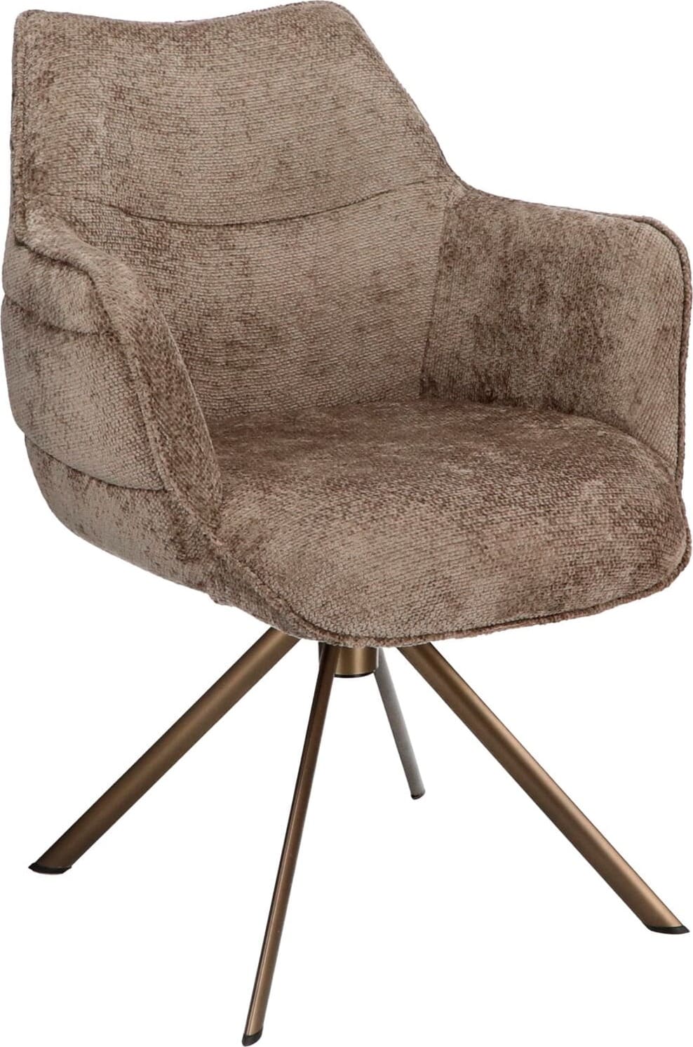 INHOUSE Eetkamerstoel Miosa taupe Taupe Eetkamerstoel