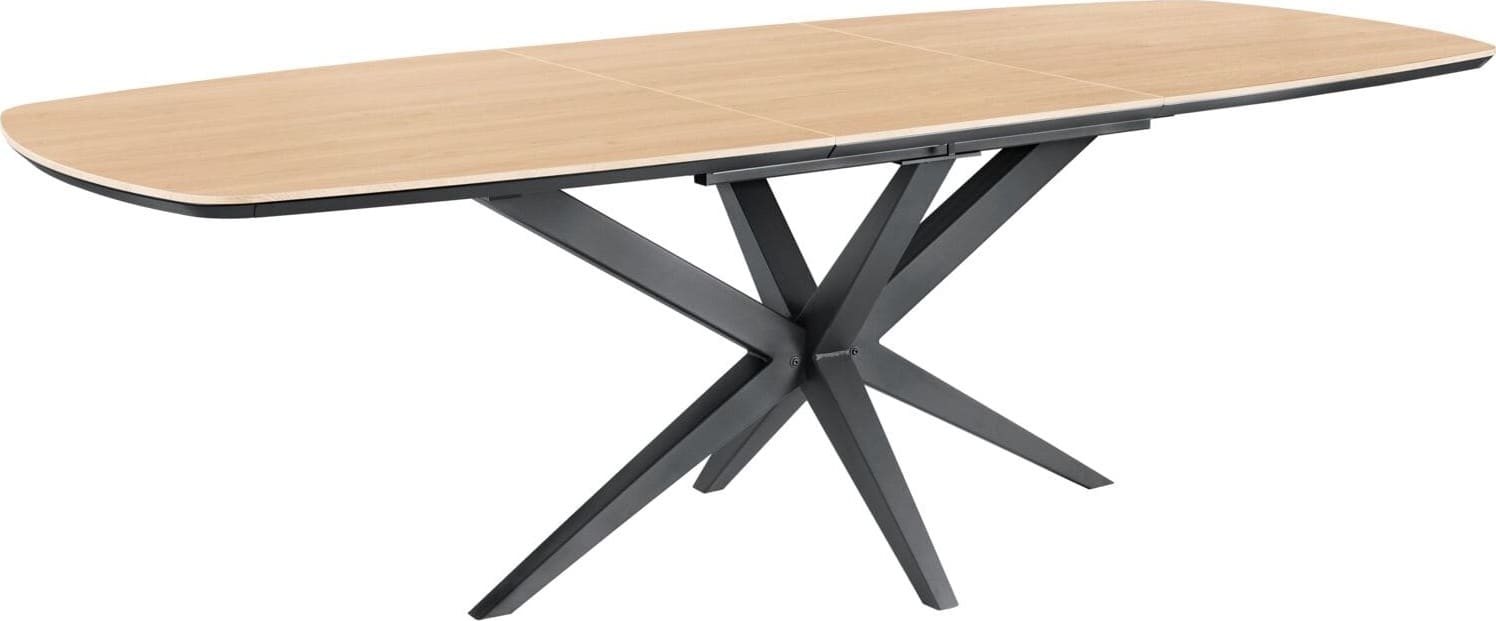 INHOUSE Eettafel Warita 60cm uitschuifbaar 160x92cm Bruin Eettafel
