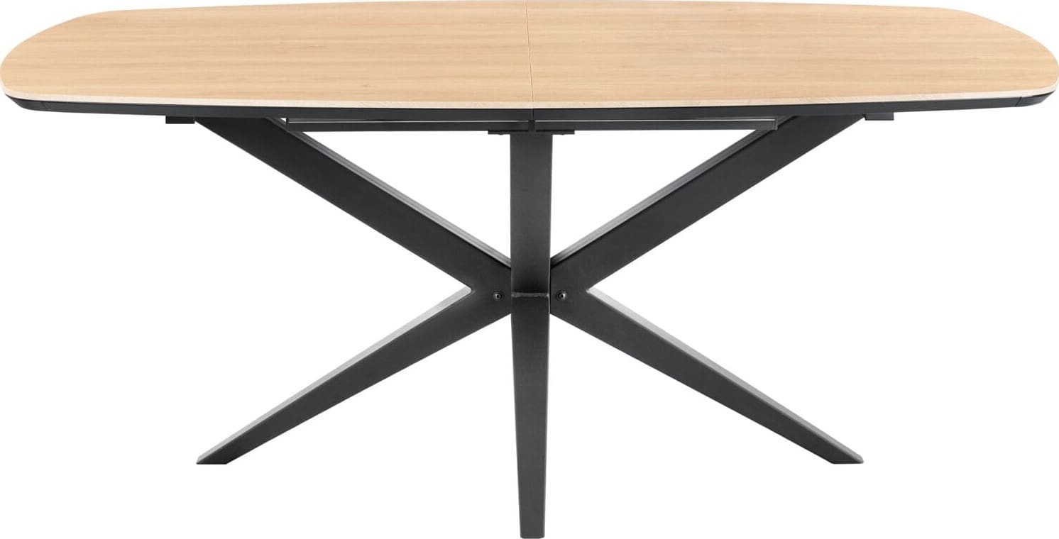 INHOUSE Eettafel Warita 60cm uitschuifbaar 160x92cm Bruin Eettafel