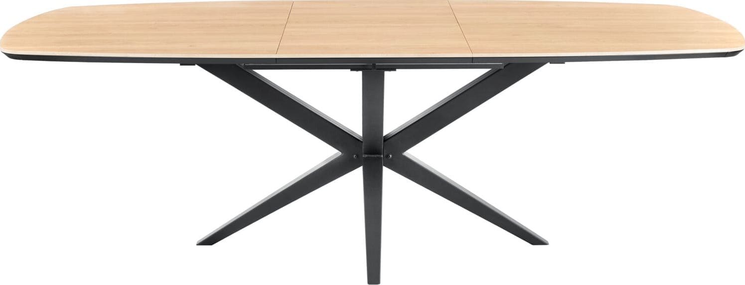 INHOUSE Eettafel Warita 60cm uitschuifbaar 160x92cm Bruin Eettafel