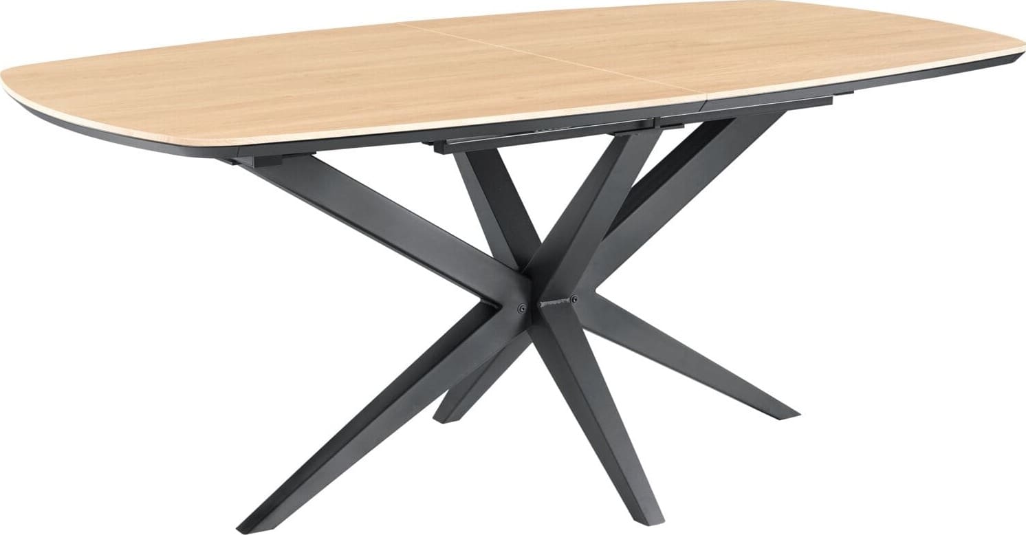 INHOUSE Eettafel Warita 60cm uitschuifbaar 160x92cm Bruin Eettafel