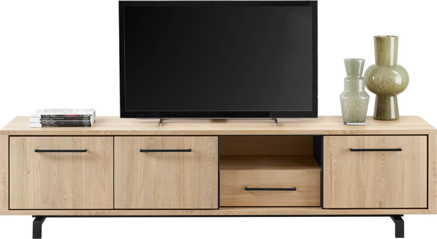 INHOUSE TV-meubel Wesara old oak Bruin Tv-meubel|Tv-dressoir