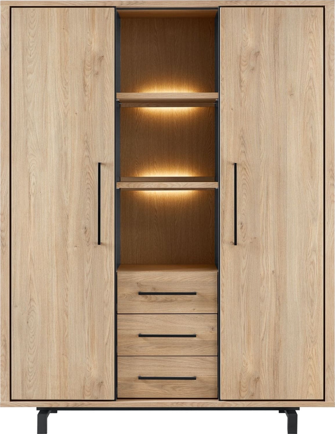 INHOUSE Wandkast Wesara old oak Bruin Wandkast|Kast