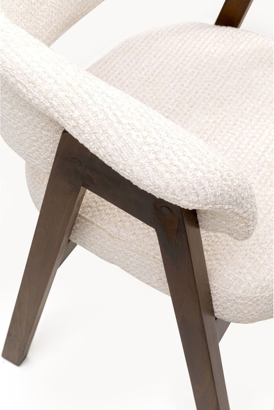 Armstoel Jonte Boucle Ecru Kare Design Armstoel 71377