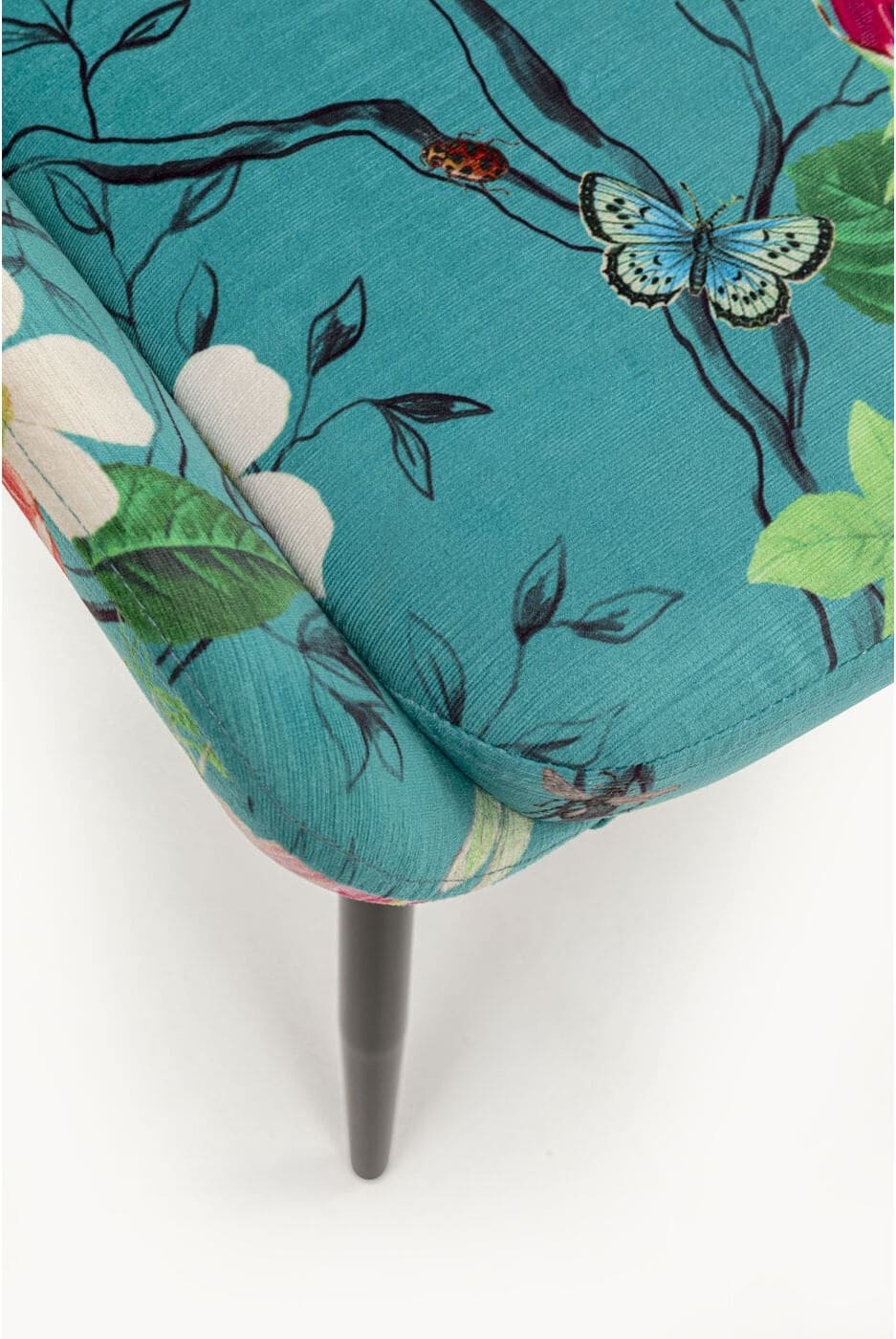 Eetkamerstoel East Side Flower Fever Blue Kare Design Eetkamerstoel 71132