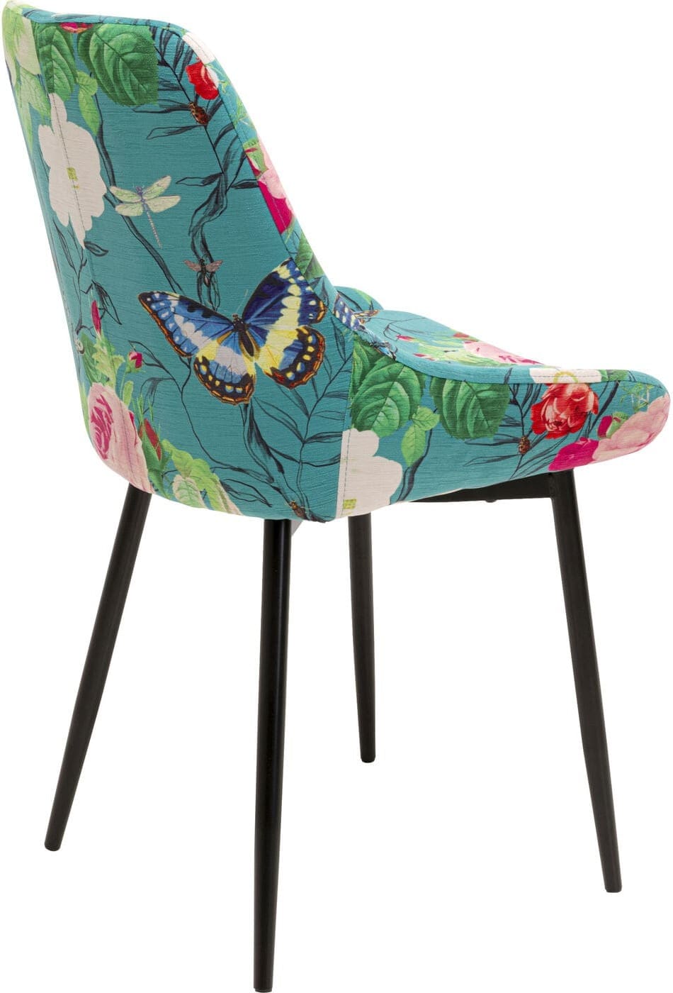 Eetkamerstoel East Side Flower Fever Blue Kare Design Eetkamerstoel 71132