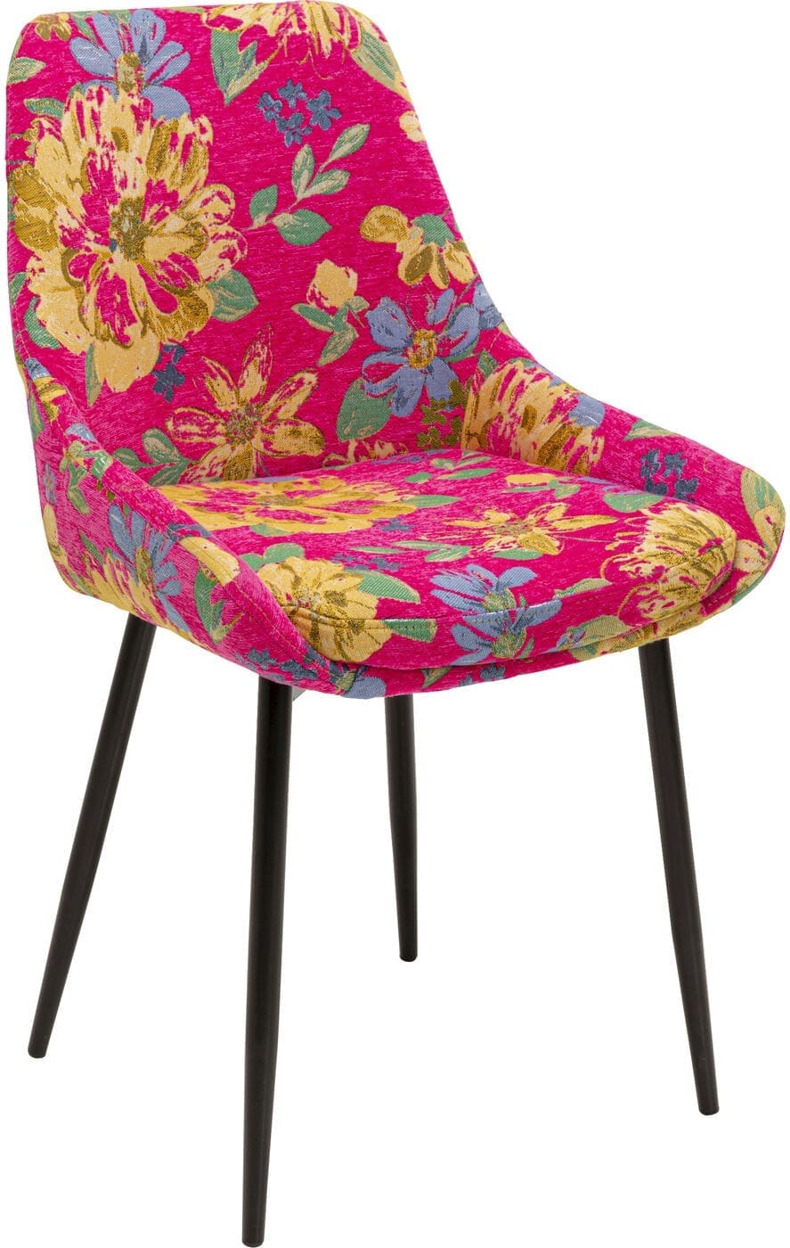 Eetkamerstoel East Side Flower Fever Pink Kare Design Eetkamerstoel 71133