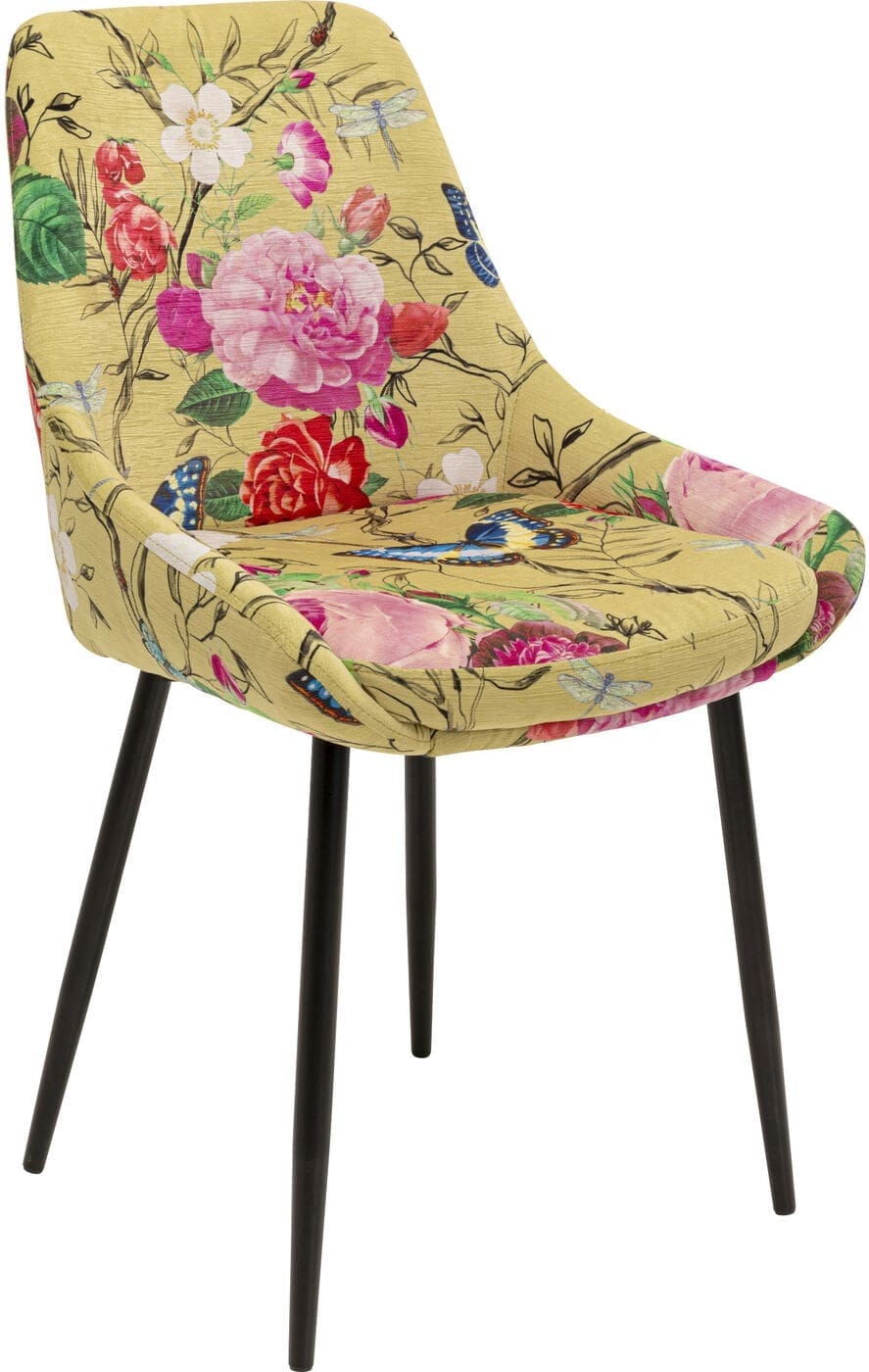 Eetkamerstoel East Side Flower Fever Yellow Kare Design Eetkamerstoel 71131