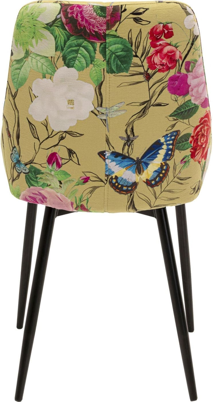 Eetkamerstoel East Side Flower Fever Yellow Kare Design Eetkamerstoel 71131