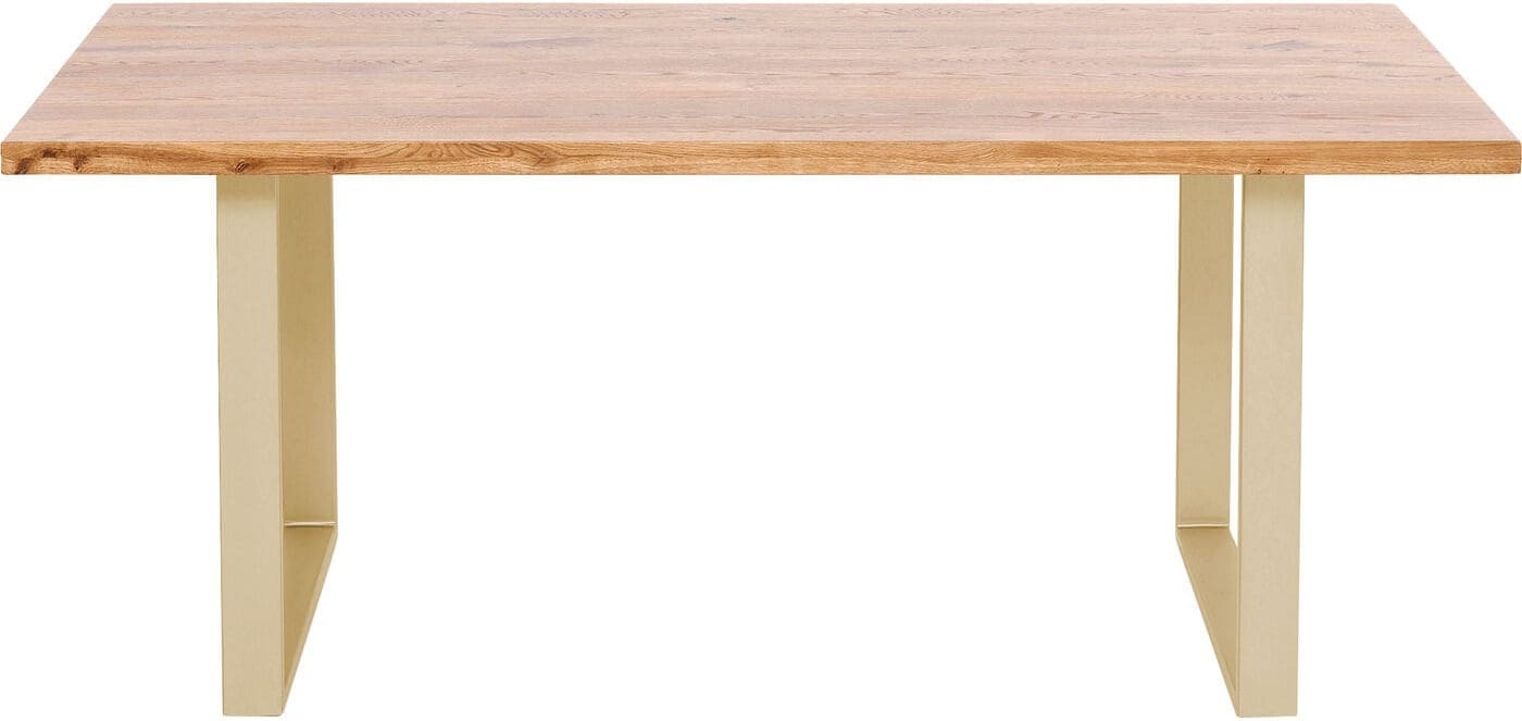 Tafel Jackie Oak Brass 160x80 Kare Design Eettafel 84591