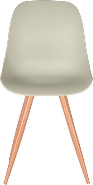 LABEL51 Eetkamerstoel Rimini - Breeze - Kunststof - Oak Metal Woodcover Breeze Eetkamerstoel