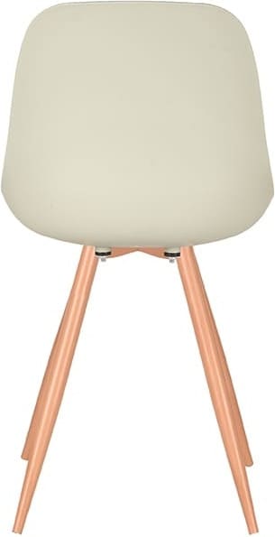 LABEL51 Eetkamerstoel Rimini - Breeze - Kunststof - Oak Metal Woodcover Breeze Eetkamerstoel