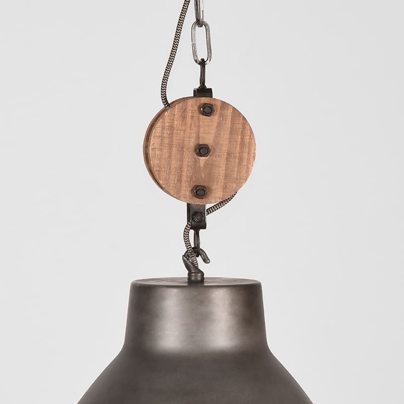 LABEL51 Hanglamp Dock - Burned Steel - Metaal Antraciet Hanglamp