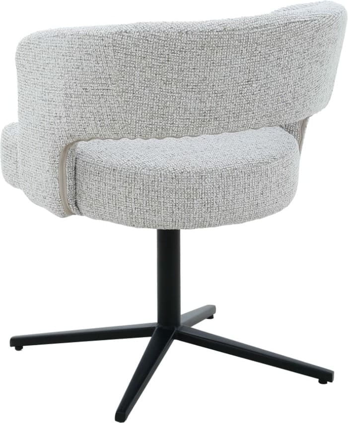 Livingfurn Eetkamerstoel Isabel Beige Beige|Wit Eetkamerstoel