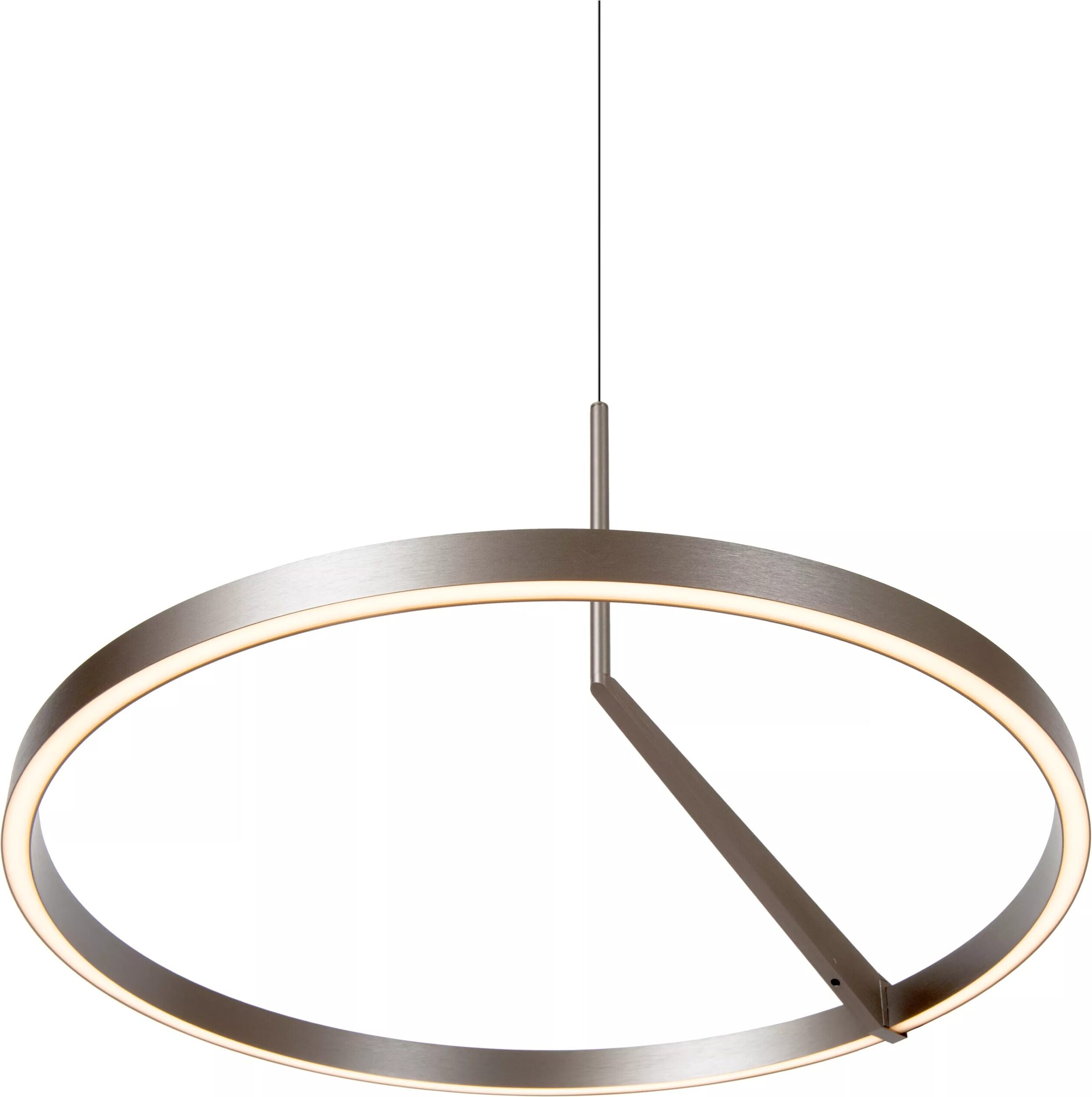 Applause Hanglamp Ø60 cm Led Dimb. Cct 1x32w 2700k/4000k - Grijs Ijzer Lucide Hanglamp 23400/60/15