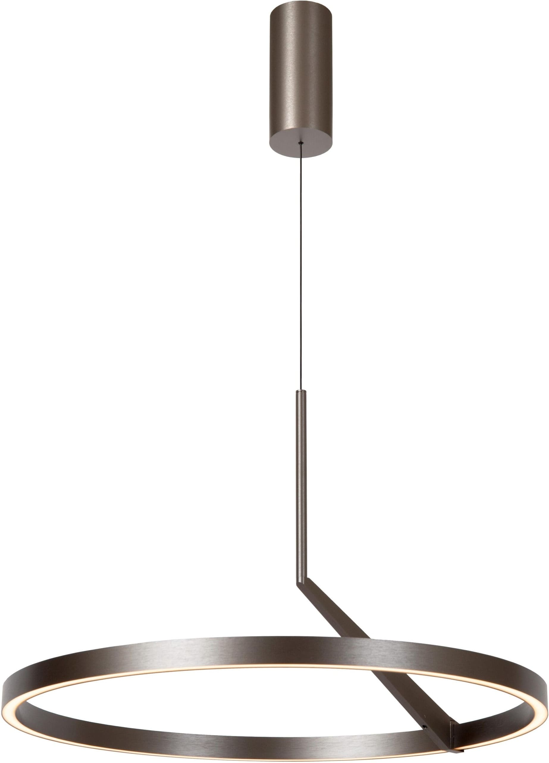 Applause Hanglamp Ø60 cm Led Dimb. Cct 1x32w 2700k/4000k - Grijs Ijzer Lucide Hanglamp 23400/60/15