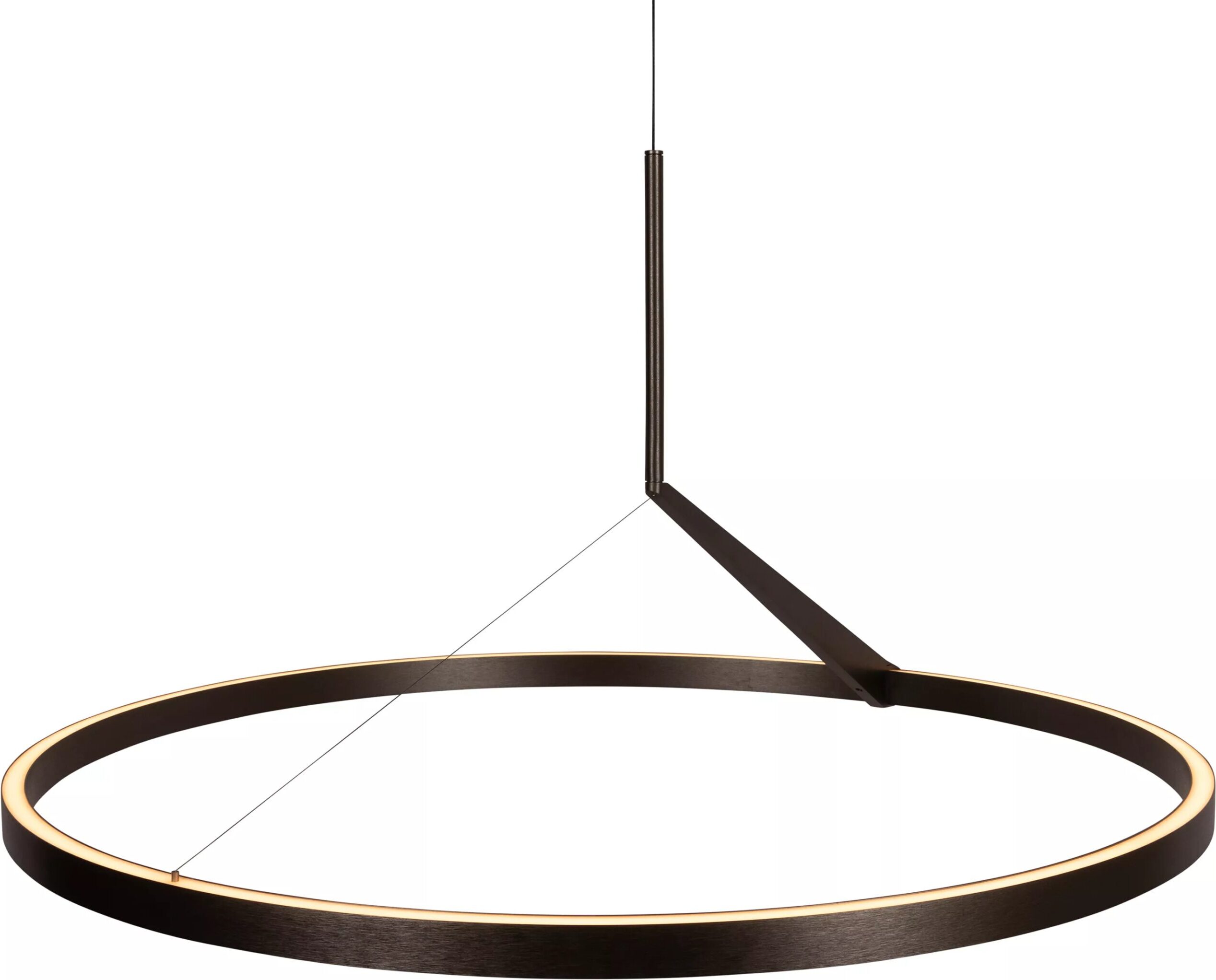 Applause Hanglamp Ø80 cm Led Dimb. Cct 1x50w 2700k/4000k - Grijs Ijzer Lucide Hanglamp 23400/80/15