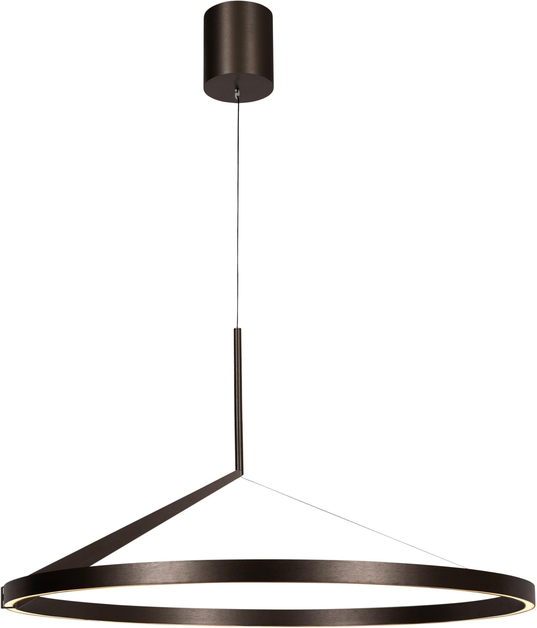Applause Hanglamp Ø80 cm Led Dimb. Cct 1x50w 2700k/4000k - Grijs Ijzer Lucide Hanglamp 23400/80/15