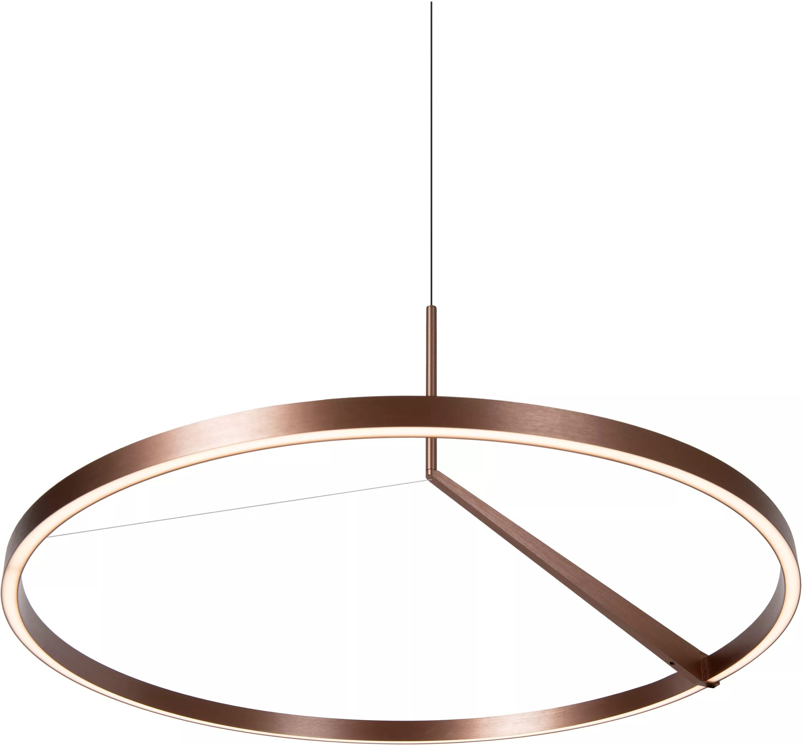 Applause Hanglamp Ø80 cm Led Dimb. Cct 1x50w 2700k/4000k - Koffie Lucide Hanglamp 23400/80/96