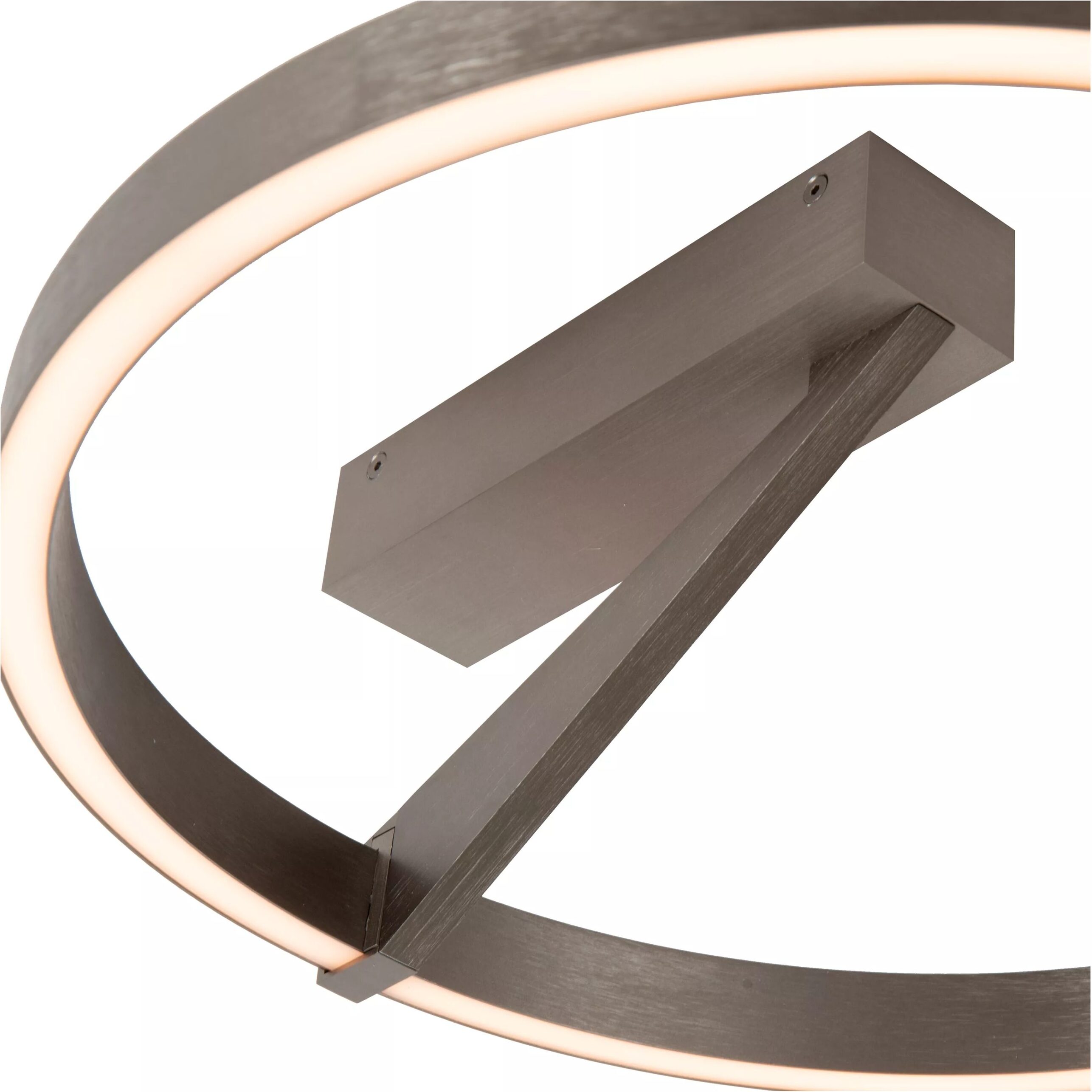 Applause Plafonnière Ø40 cm Led Dimb. Cct - Grijs Ijzer Lucide Plafondlamp 23100/40/15