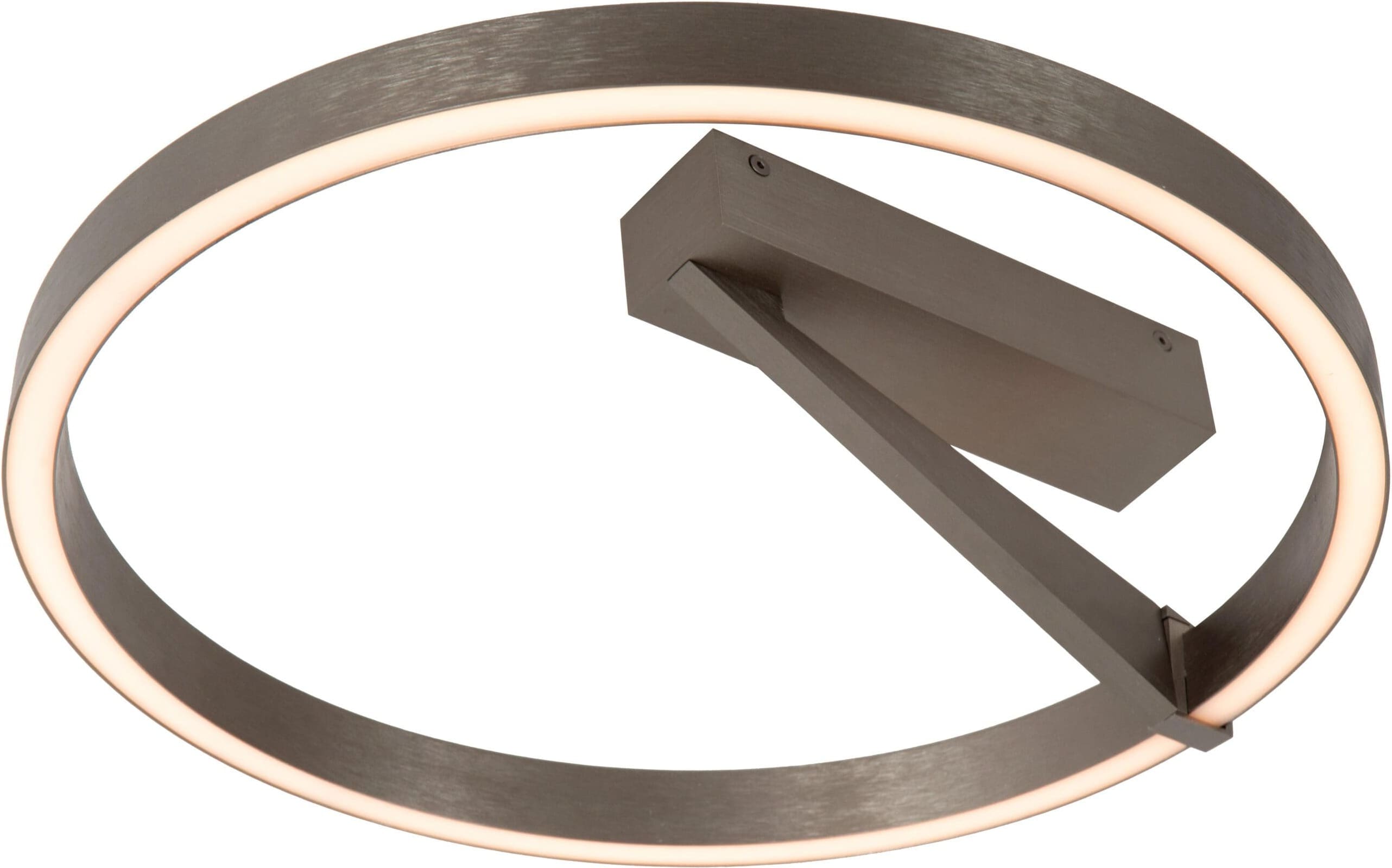 Applause Plafonnière Ø40 cm Led Dimb. Cct - Grijs Ijzer Lucide Plafondlamp 23100/40/15