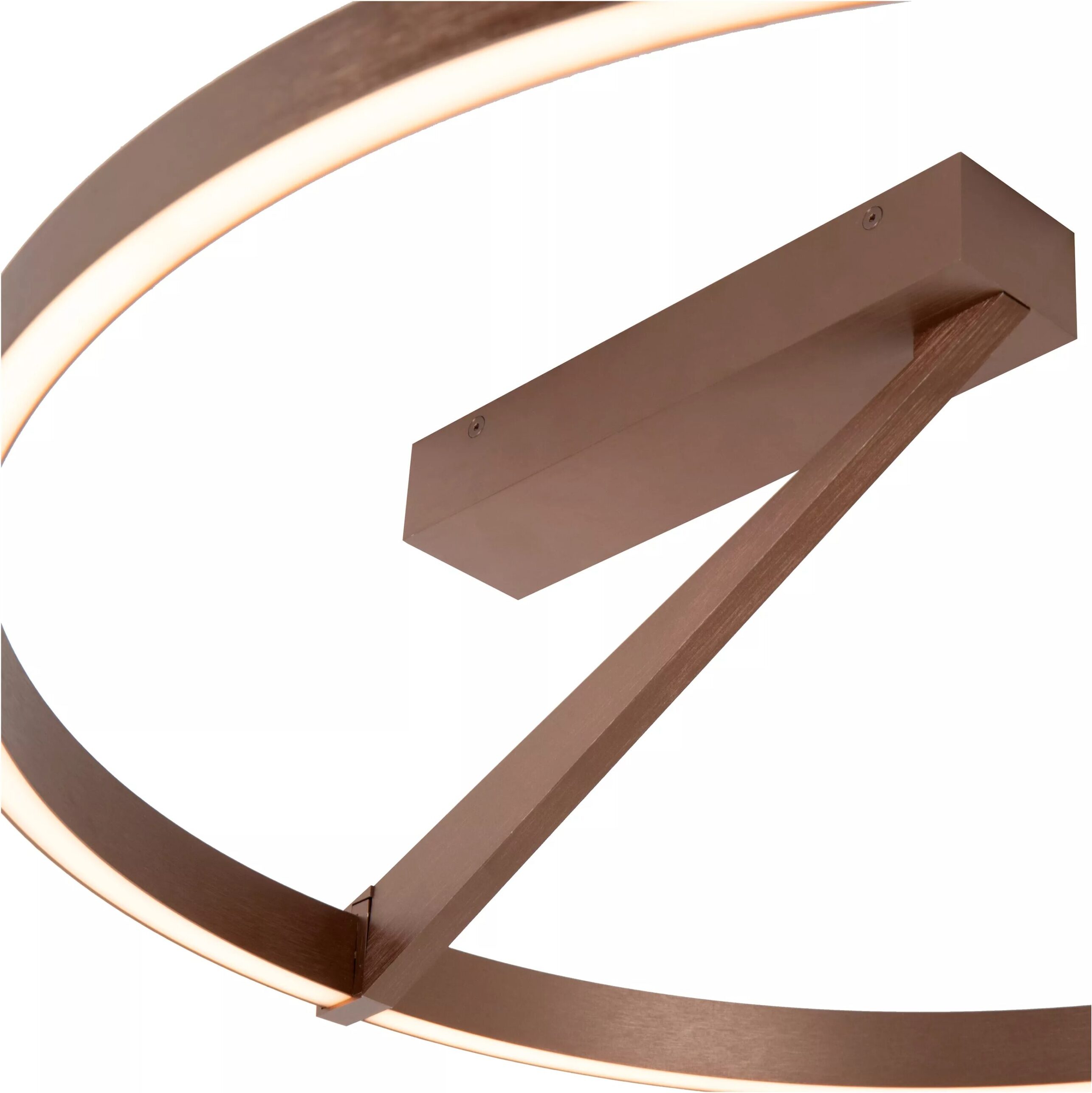 Applause Plafonnière Ø60 cm Led Dimb. Cct - Koffie Lucide Plafondlamp 23100/60/96