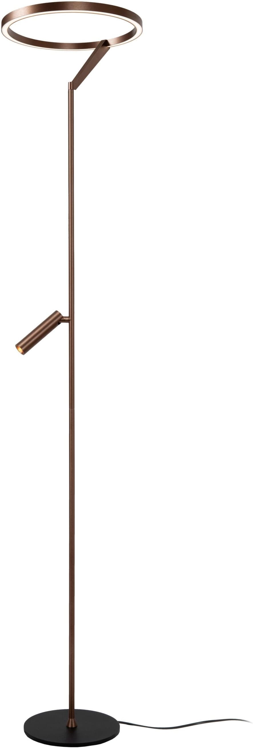 Applause Vloerlamp Ø33 cm Led Dimb. Cct - Koffie Lucide 23700/20/96