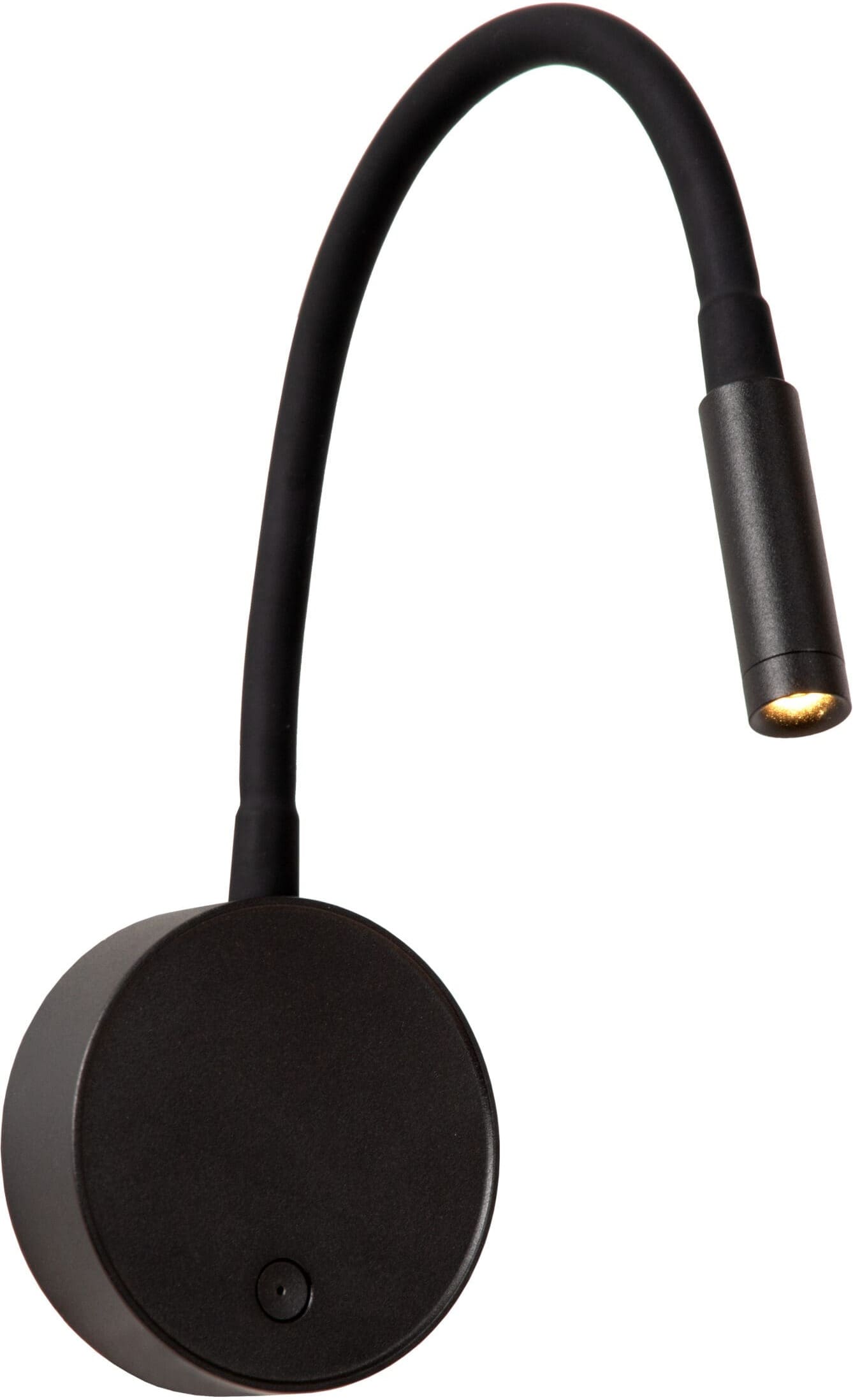 Asja Oplaadbare Wandspot / Wandlamp Accu/batterij Led 3 Stepdim - Zwart Lucide Wandlamp 41206/03/30