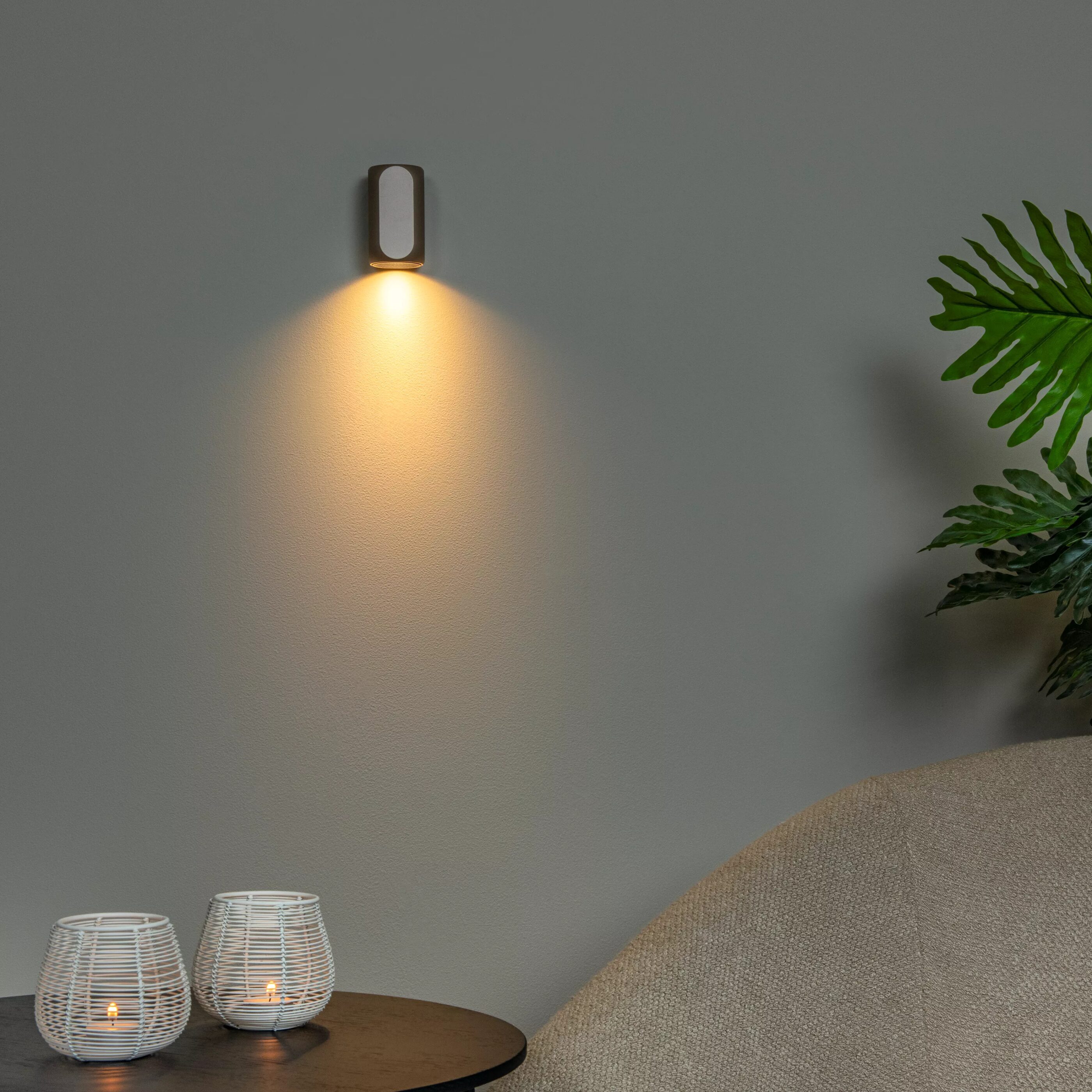 Braga Wandlamp - Koffie Lucide Wandlamp 23273/01/96