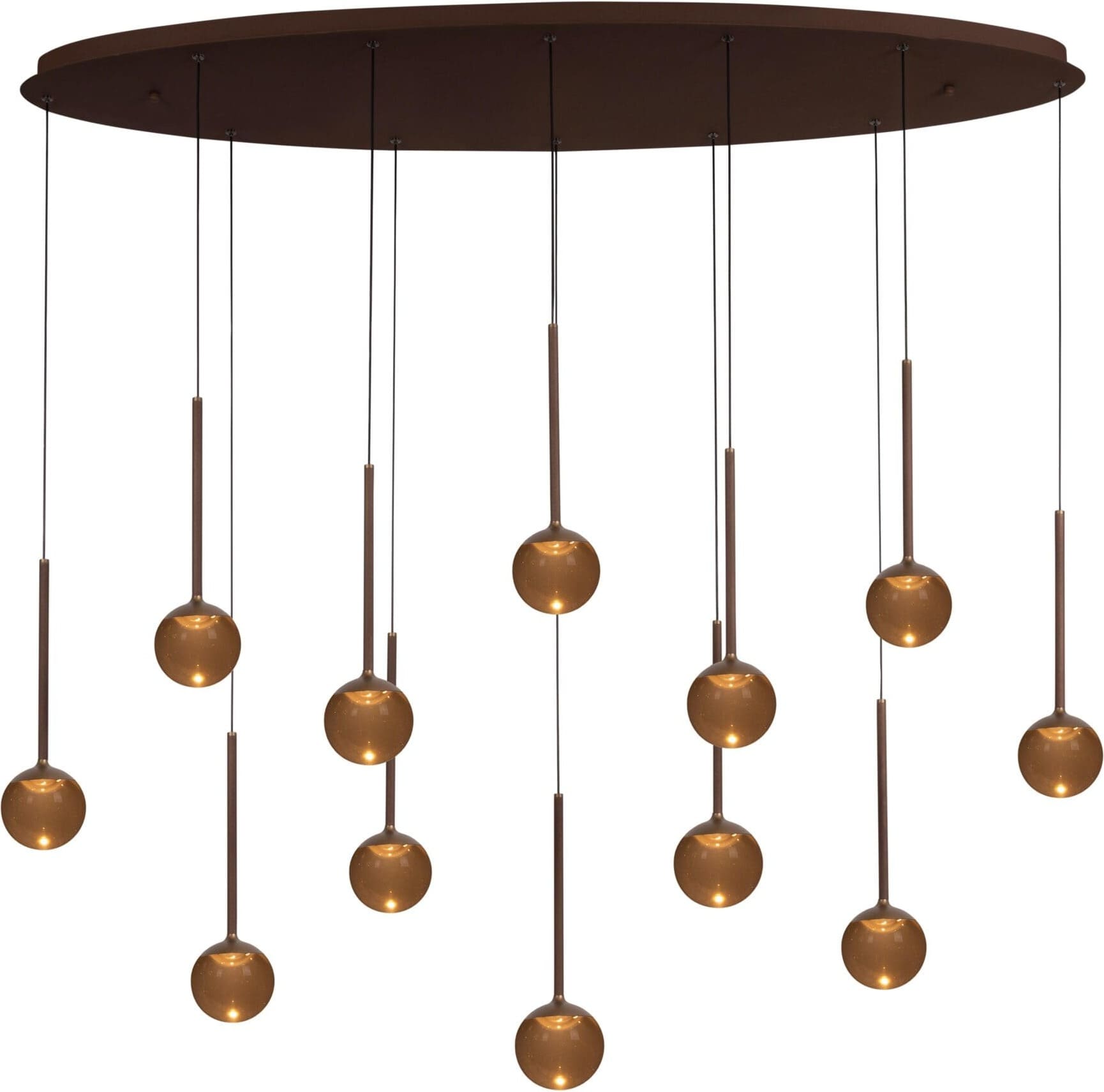 Calina Hanglamp Led Dimb. Cct - Koffie Lucide Hanglamp 24406/86/96