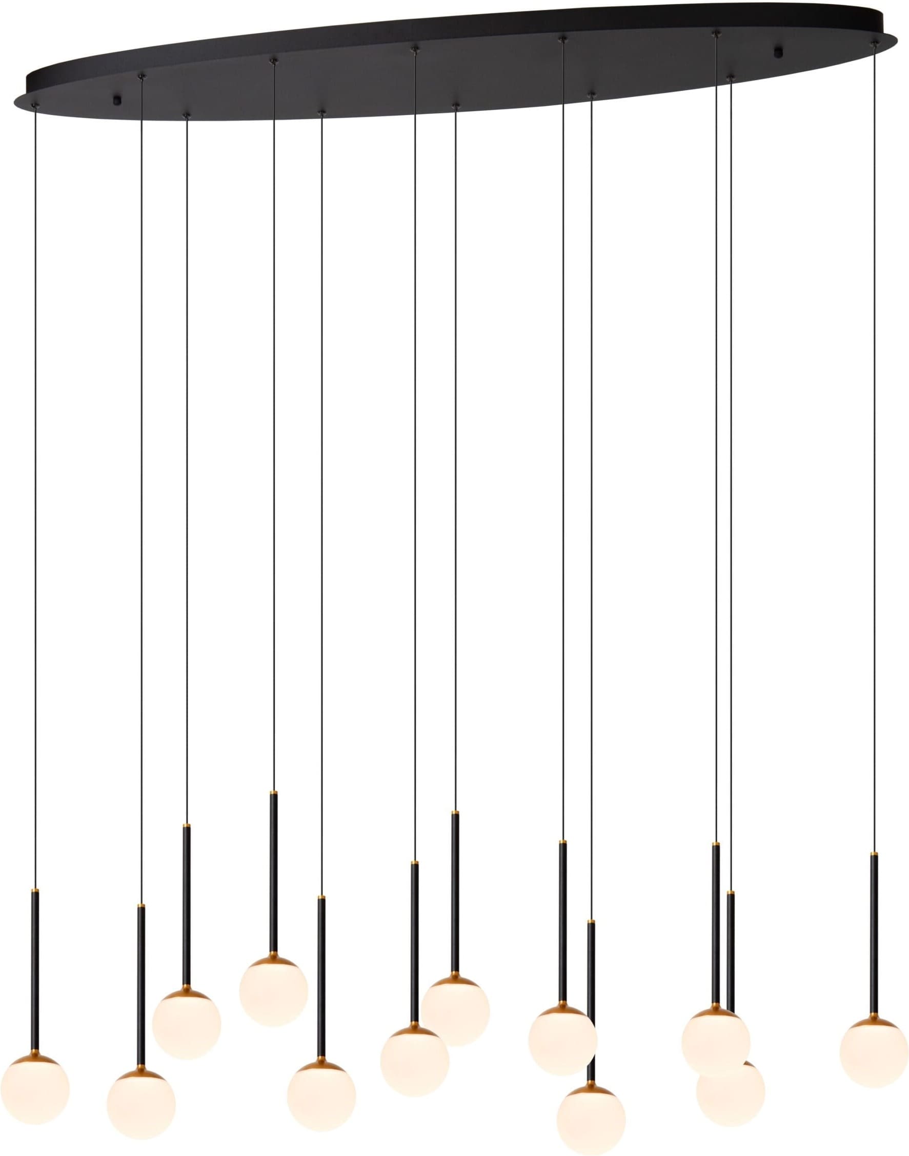 Calina Hanglamp Led Dimb. Cct - Zwart Lucide Hanglamp 24406/86/30