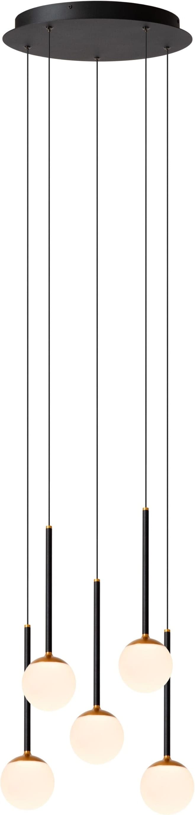 Calina Hanglamp Ø41,9 cm Led Dimb. Cct - Zwart Lucide Hanglamp 24406/37/30