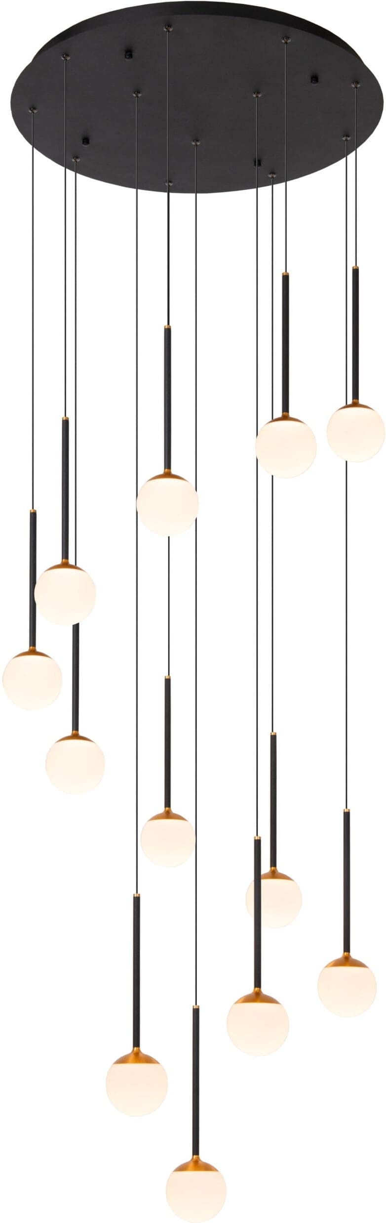 Calina Hanglamp Ø69,9 cm Led Dimb. - Zwart Lucide Hanglamp 24404/84/30