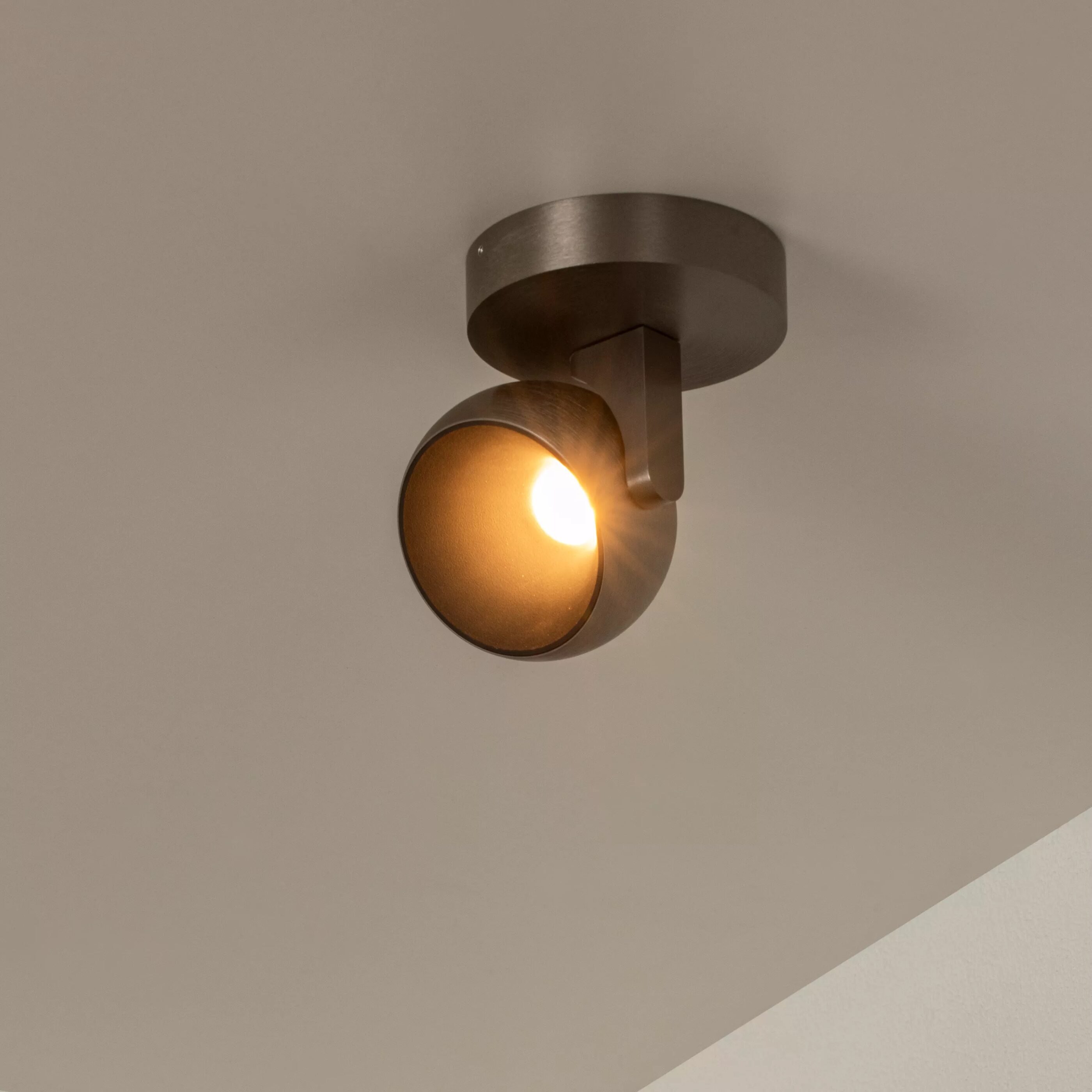Esfera Plafondspot Ø11,2 cm Led Dimb. - Grijs Ijzer Lucide Plafondlamp 23974/09/15