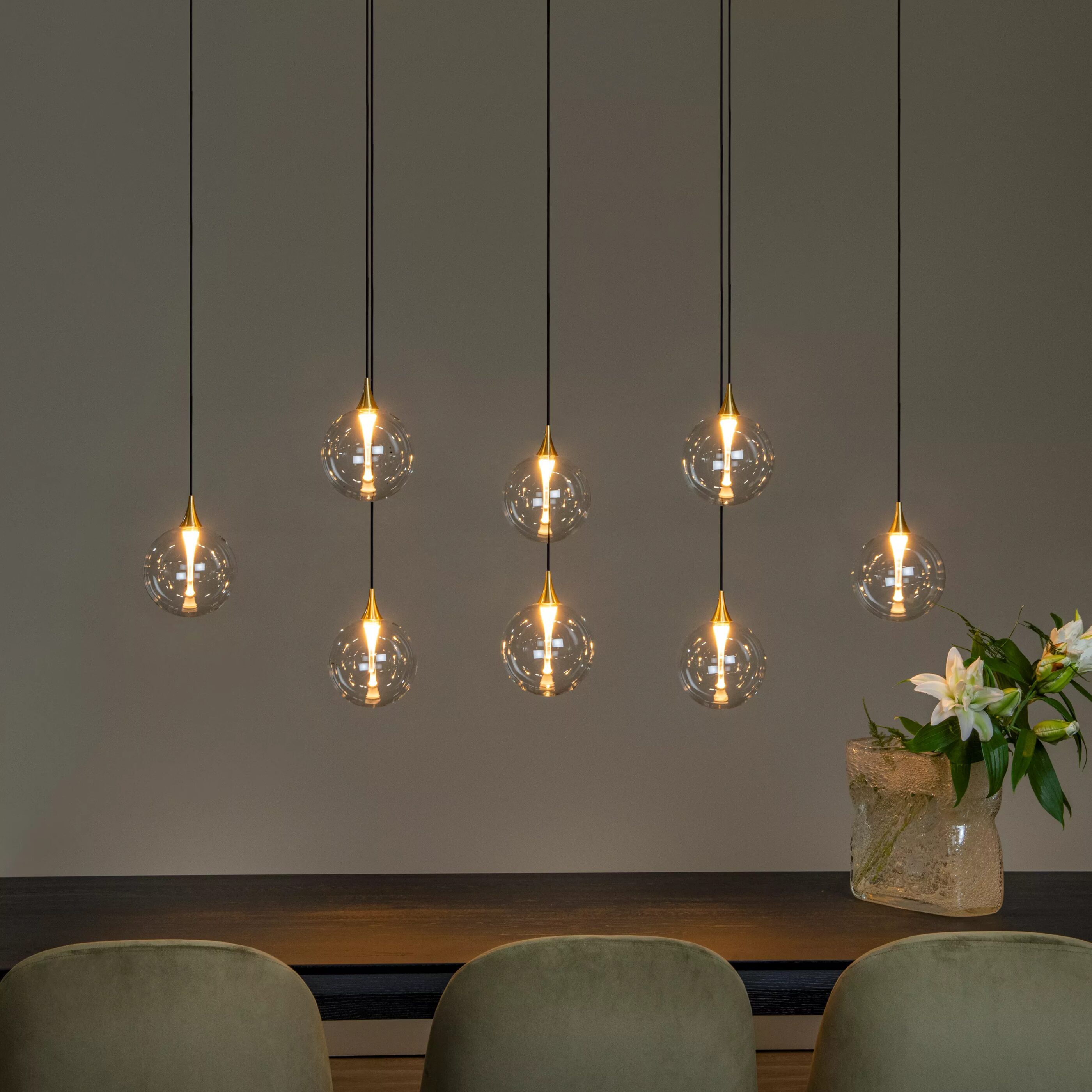 Gisela Hanglamp Led Dimb. - Transparant Lucide Hanglamp 13494/29/60