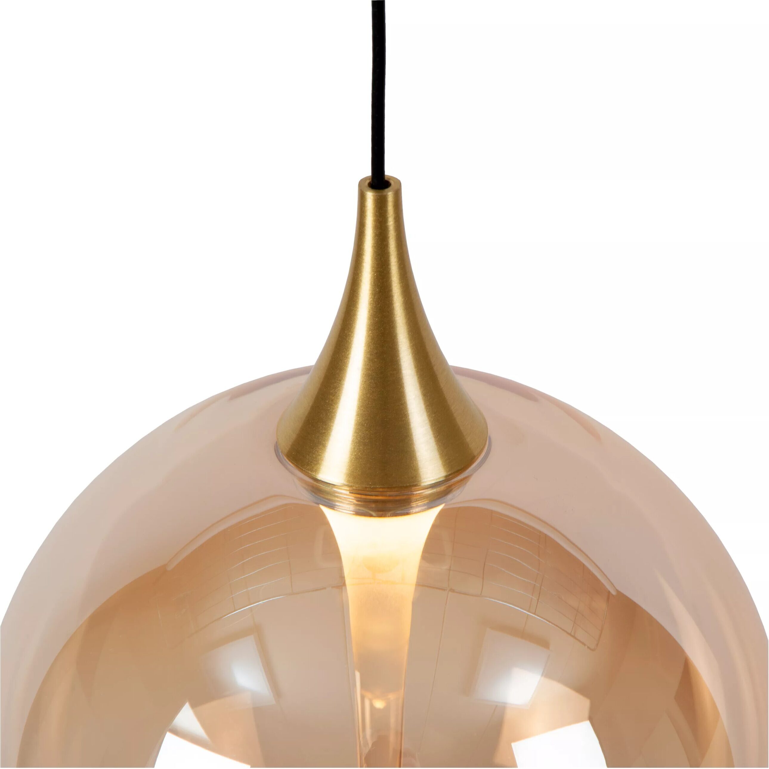 Gisela Hanglamp Ø16 cm Led Dimb. - Amber Lucide Hanglamp 13494/04/62