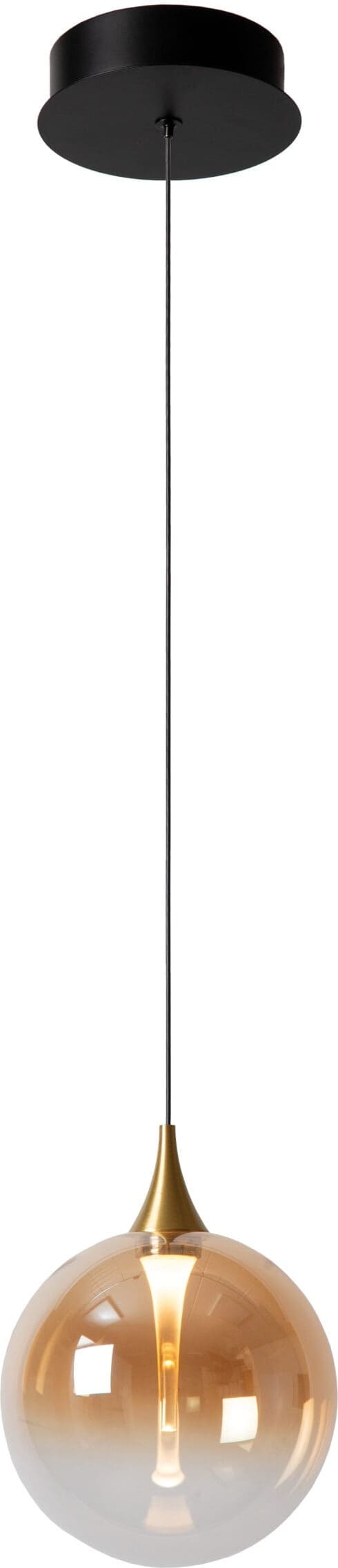 Gisela Hanglamp Ø16 cm Led Dimb. - Amber Lucide Hanglamp 13494/04/62