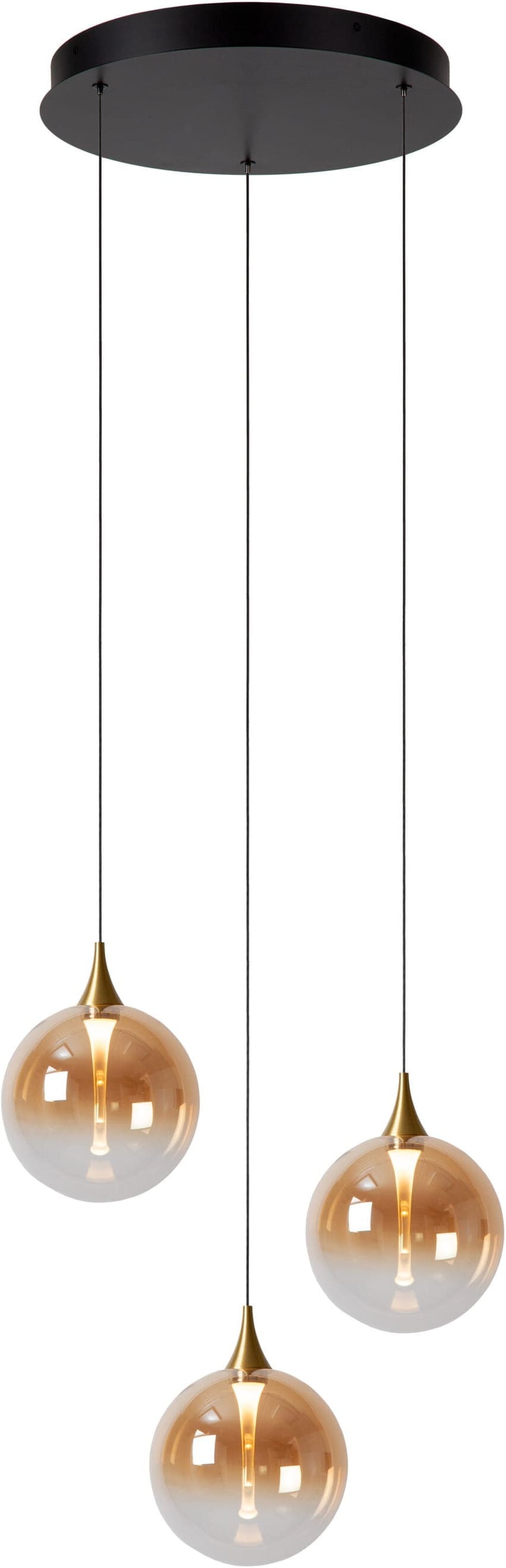 Gisela Hanglamp Ø36 cm Led Dimb. - Amber Lucide Hanglamp 13494/11/62