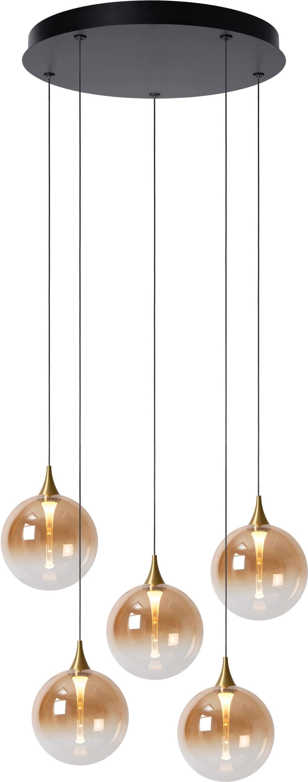 Gisela Hanglamp Ø48 cm Led Dimb. - Amber Lucide Hanglamp 13494/18/62