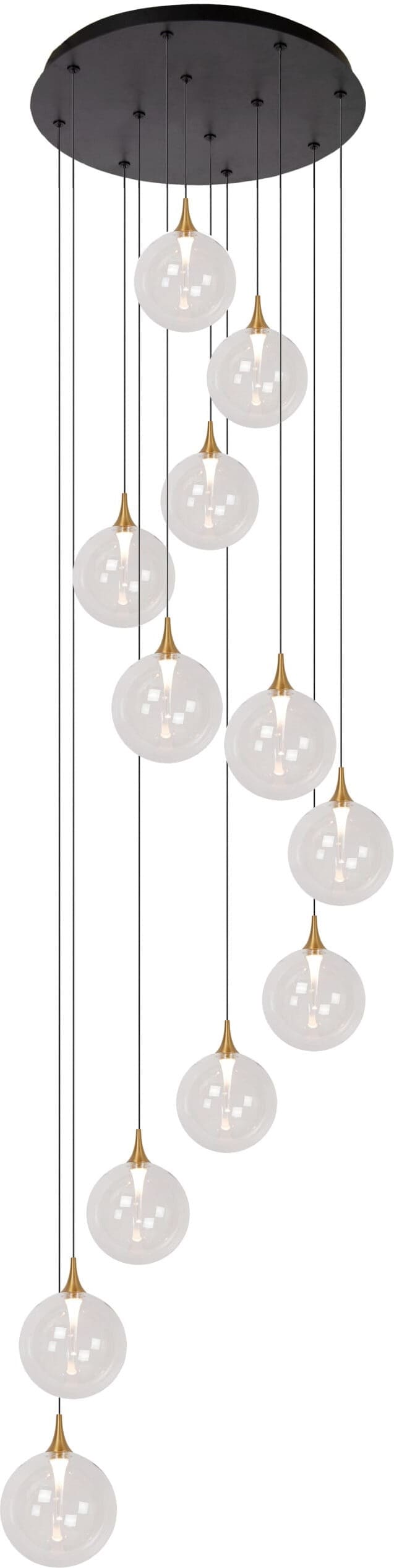 Gisela Hanglamp Ø61 cm Led Dimb. - Transparant Lucide Hanglamp 13494/44/60