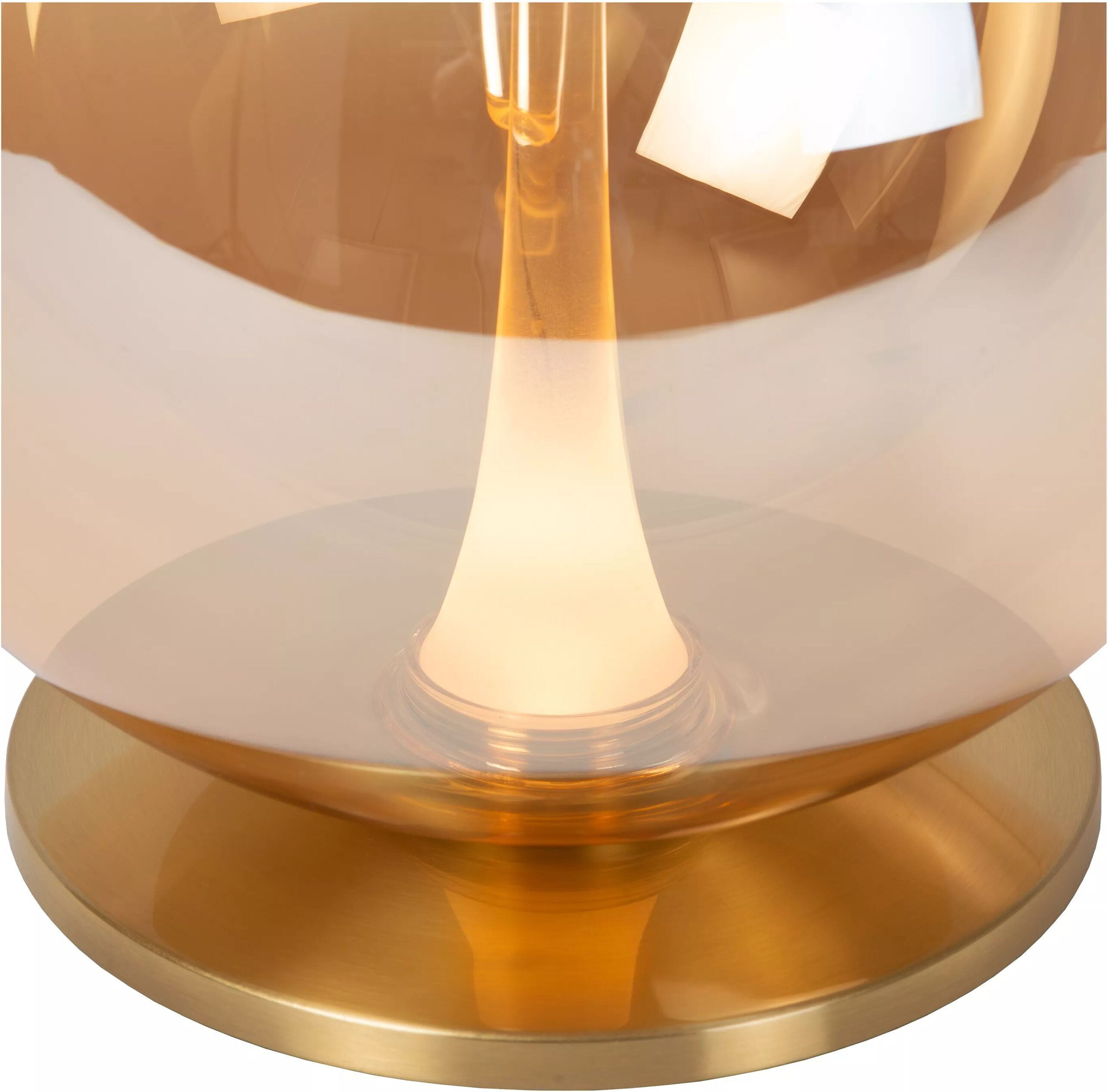 Gisela Tafellamp Ø30 cm Led Dimb. - Amber Lucide Tafellamp 13594/10/62