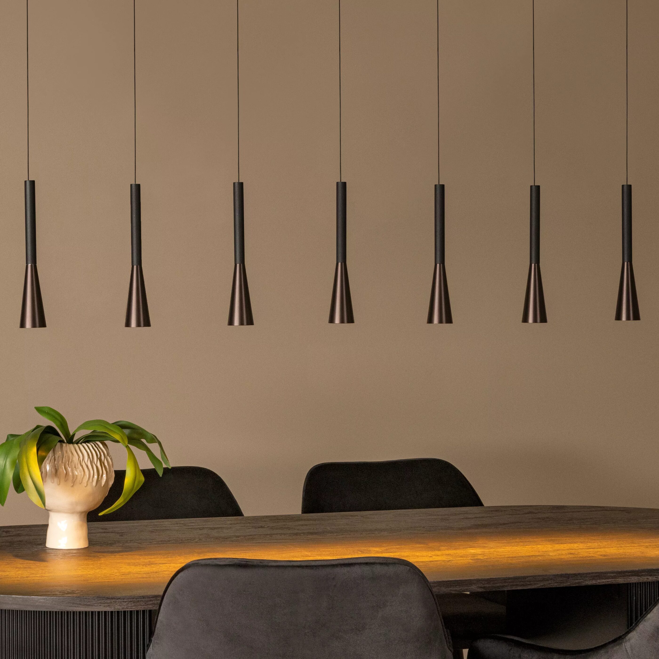 Joakim Hanglamp Led Dimb. Cct - Koffie Lucide Hanglamp 24407/43/96