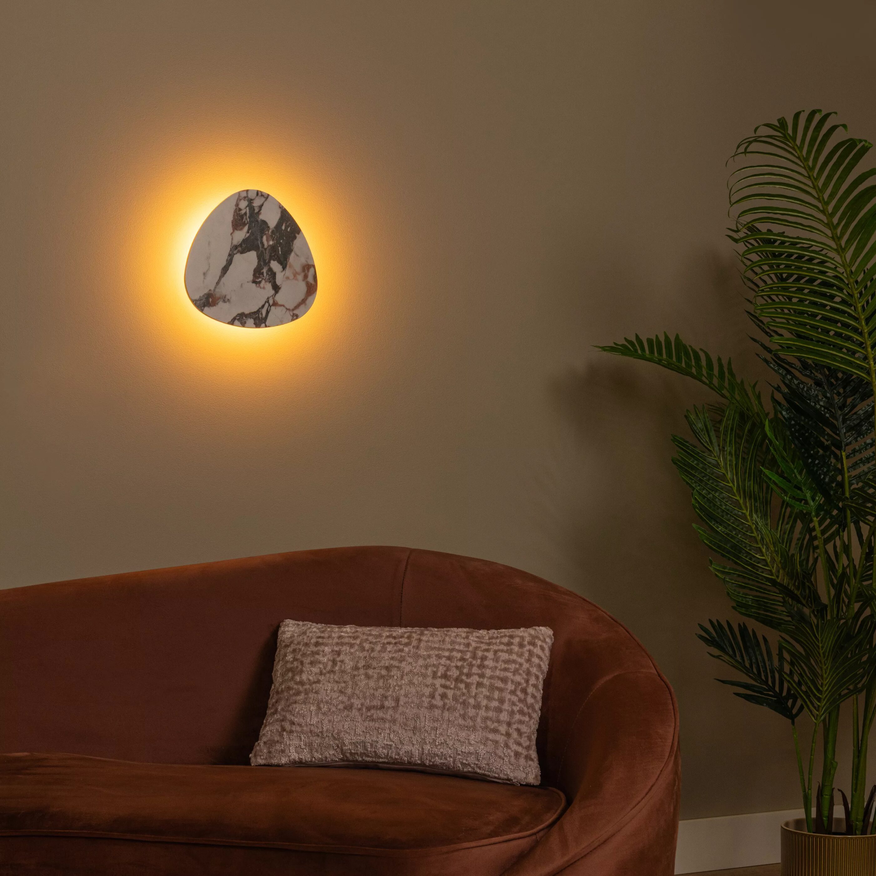 Kamien Wandlamp Led - Wit Lucide Wandlamp 42203/10/31
