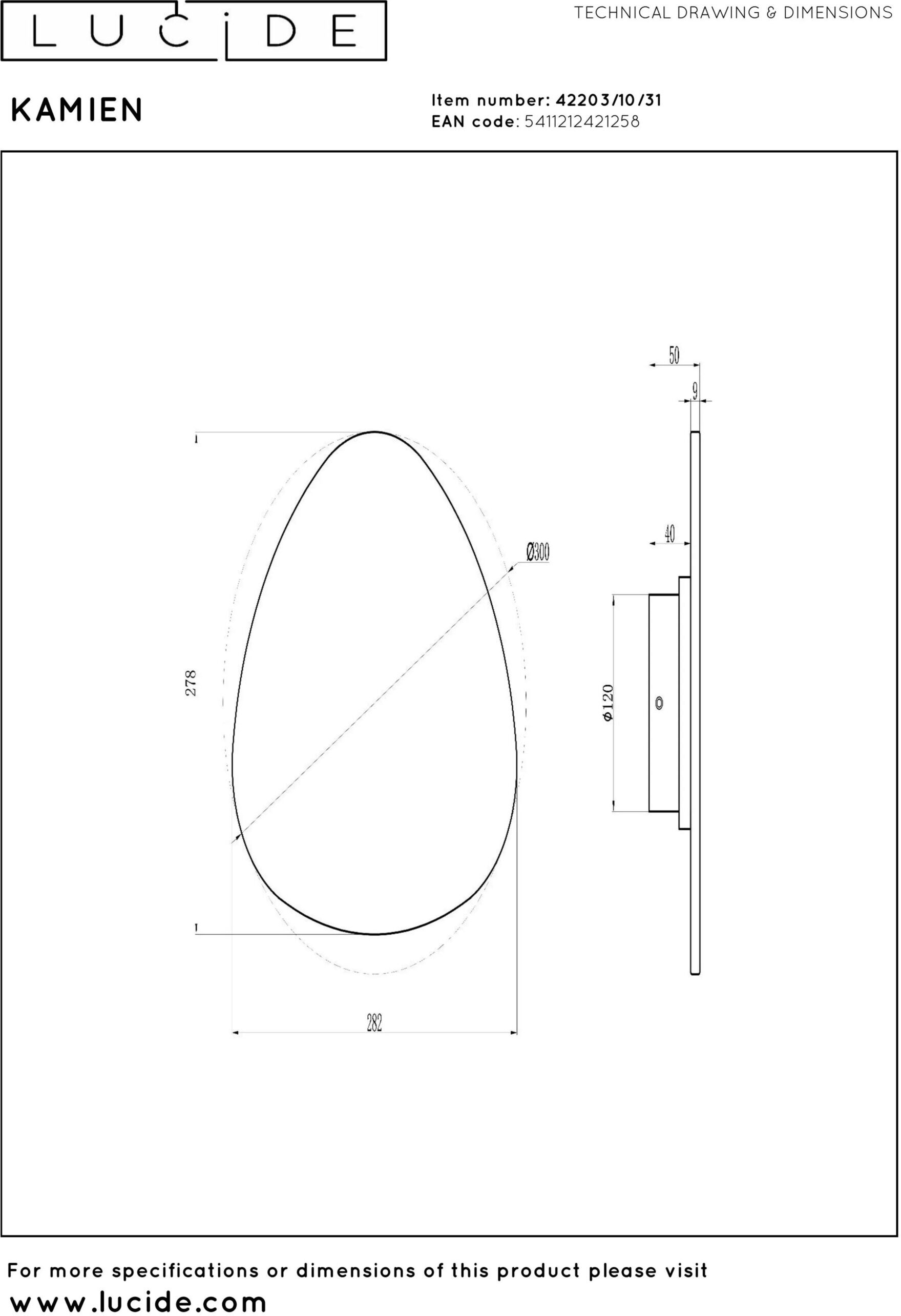 Kamien Wandlamp Led - Wit Lucide Wandlamp 42203/10/31