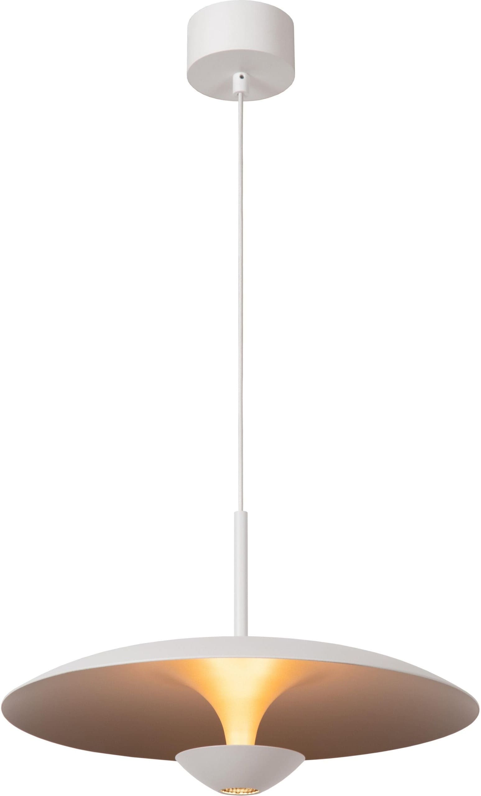 Kenneth Hanglamp Ø40 cm Led Dimb. - Wit Lucide Hanglamp 41412/40/31
