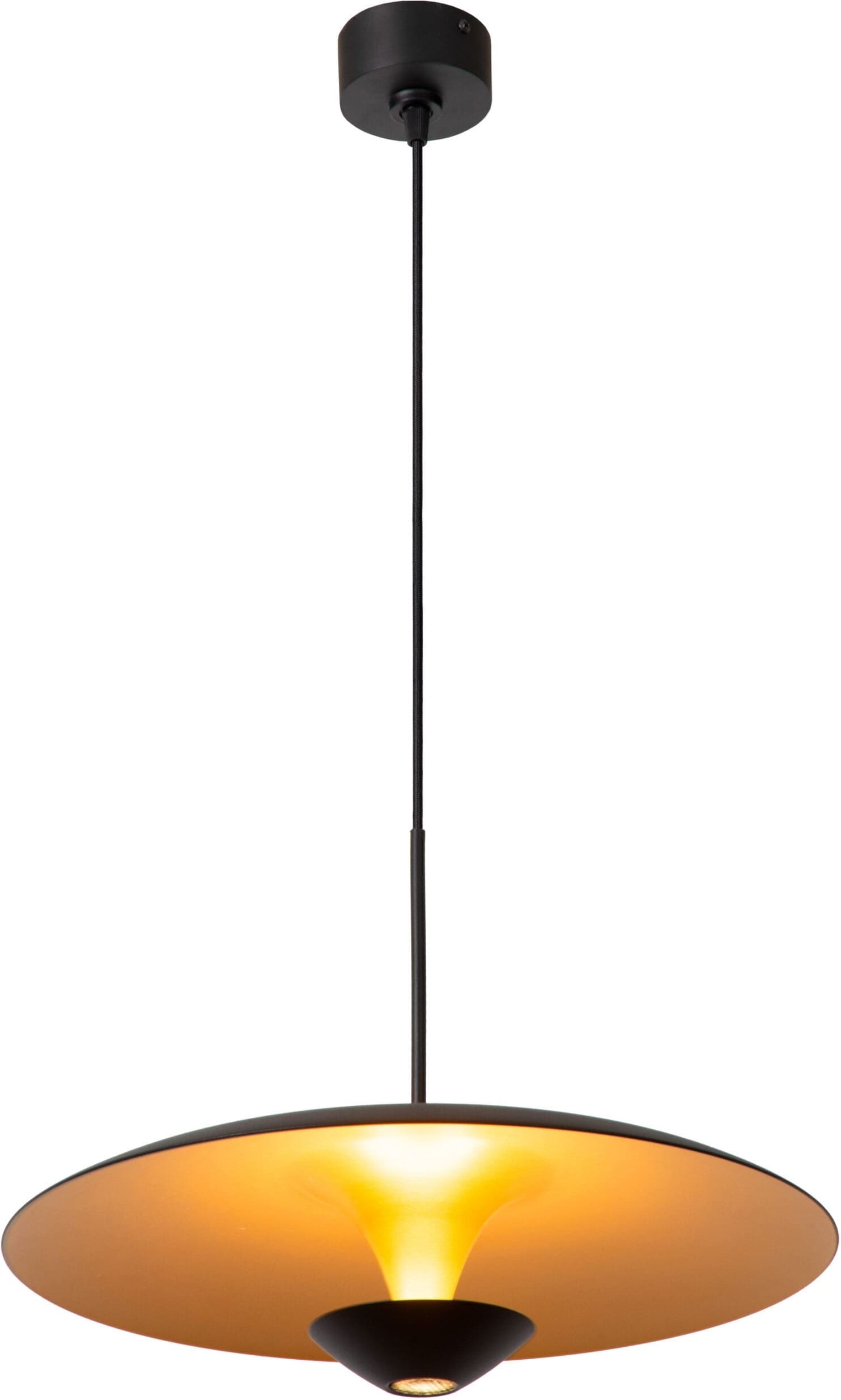 Kenneth Hanglamp Ø40 cm Led Dimb. - Zwart Lucide Hanglamp 41412/40/30