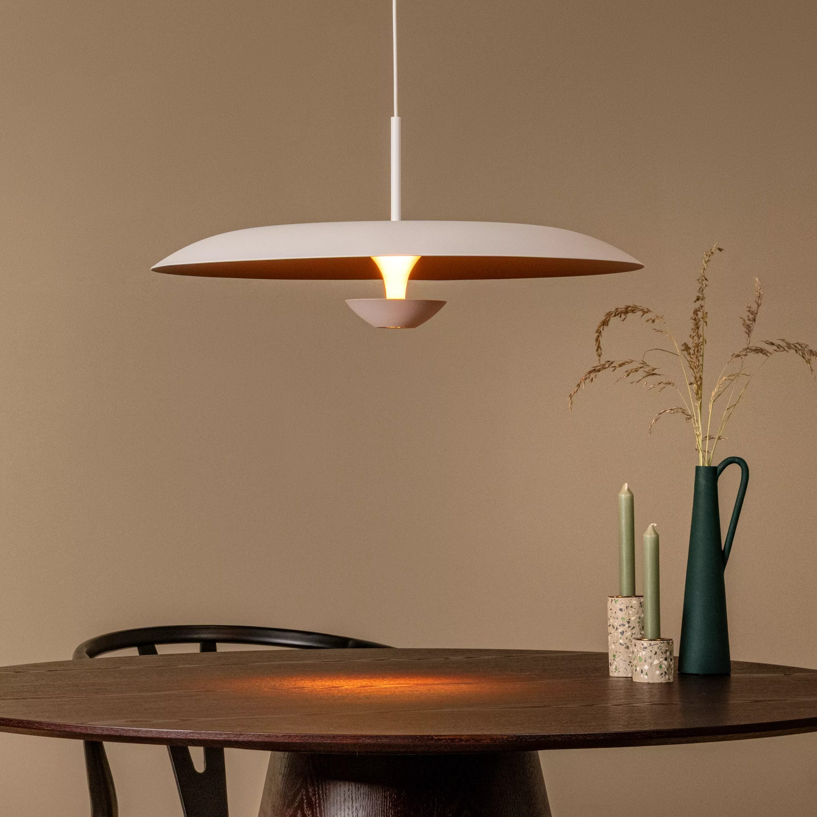 Kenneth Hanglamp Ø60 cm Led Dimb. - Wit Lucide Hanglamp 41412/60/31